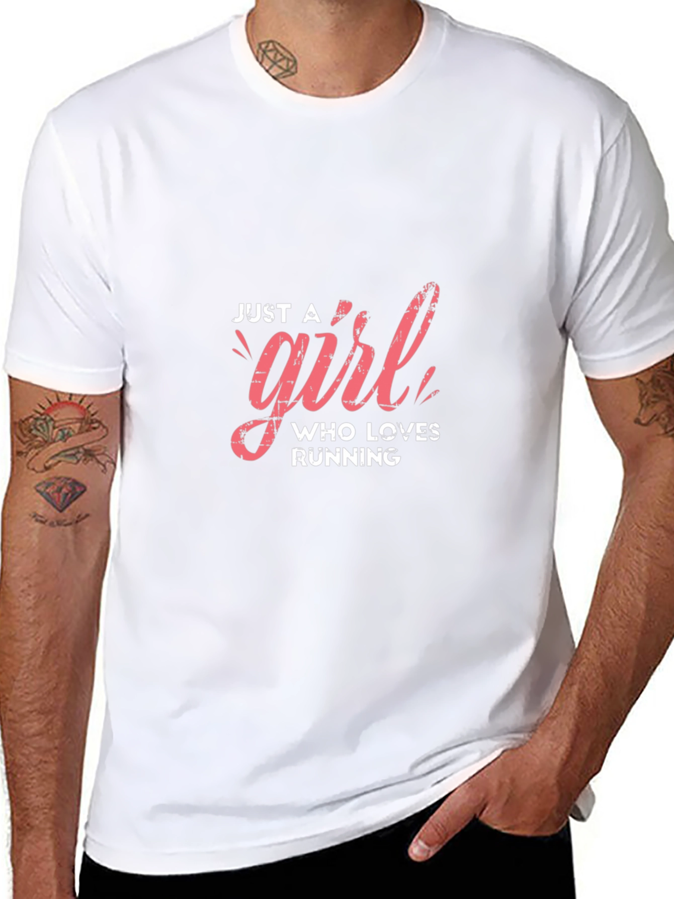 Just a Girl Who Loves Running T-Shirt