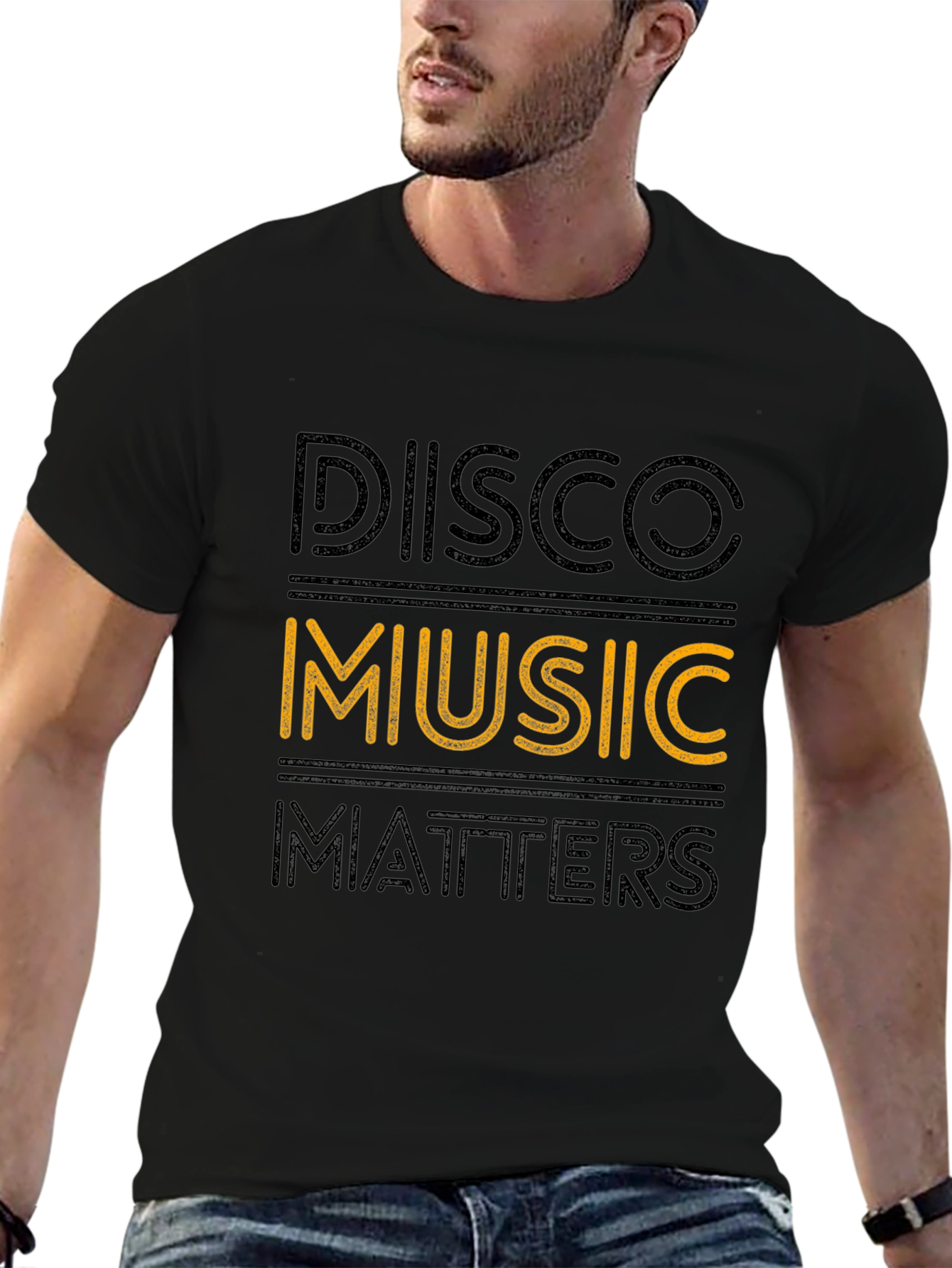 Disco Music Matters Black Graphic Tee