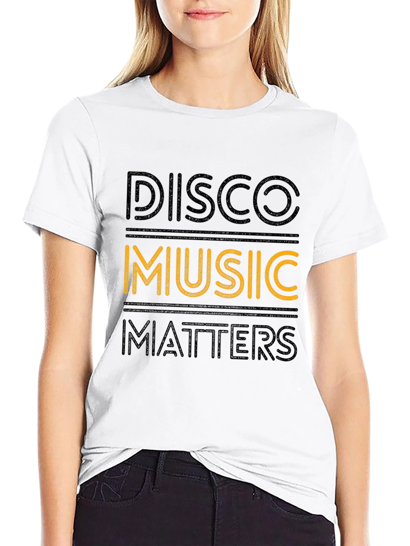 Disco Music Matters Black Graphic Tee