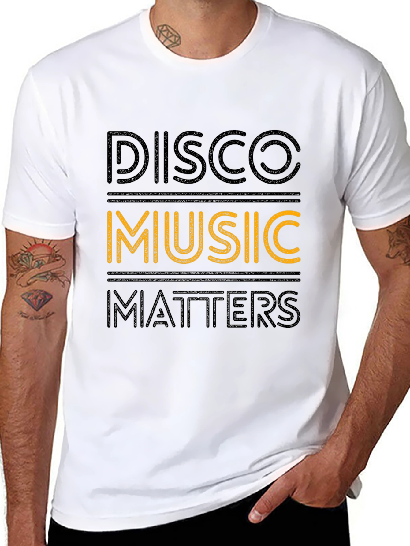 Disco Music Matters Black Graphic Tee