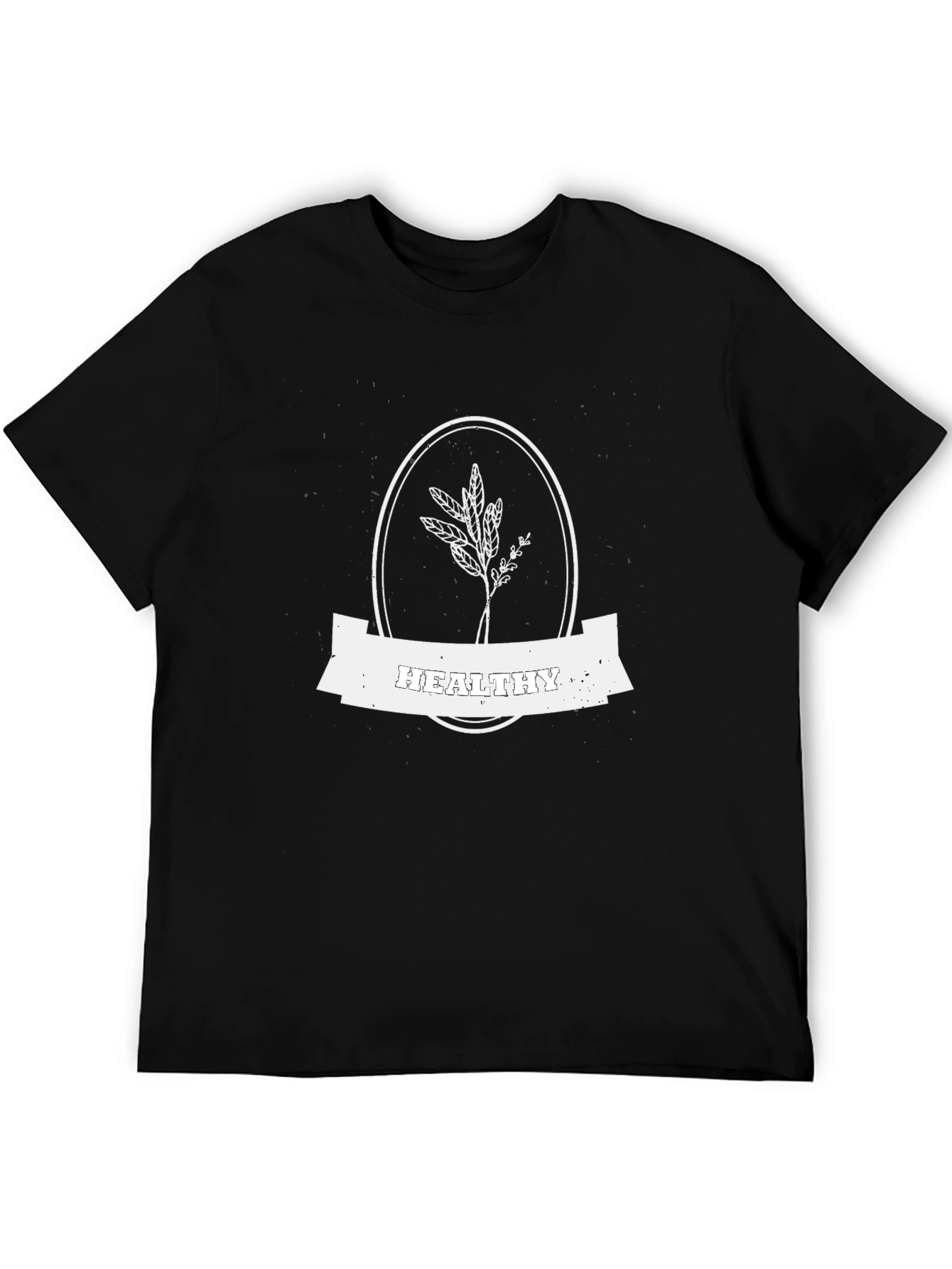 Healthy Living Black T-Shirt