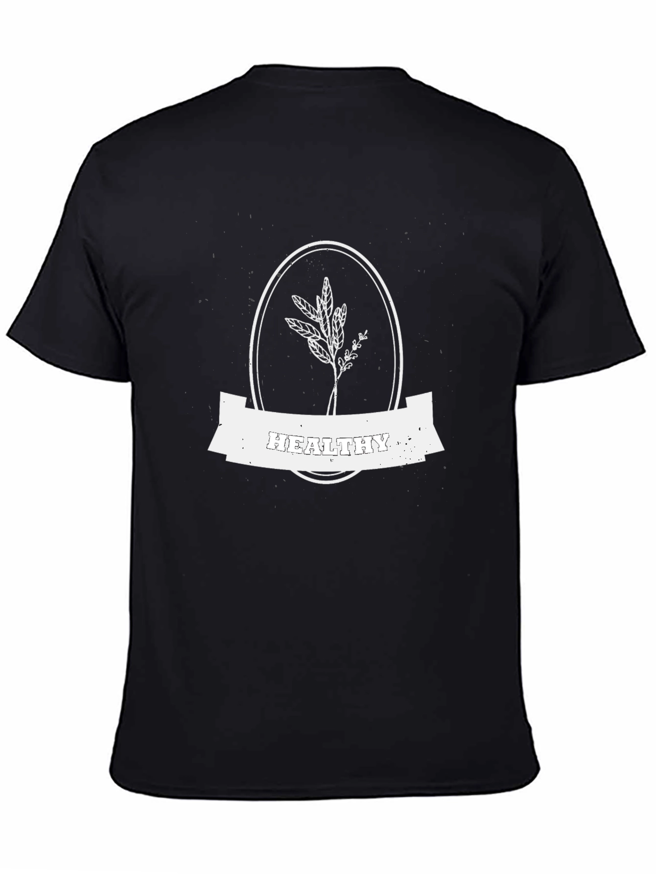Healthy Living Black T-Shirt