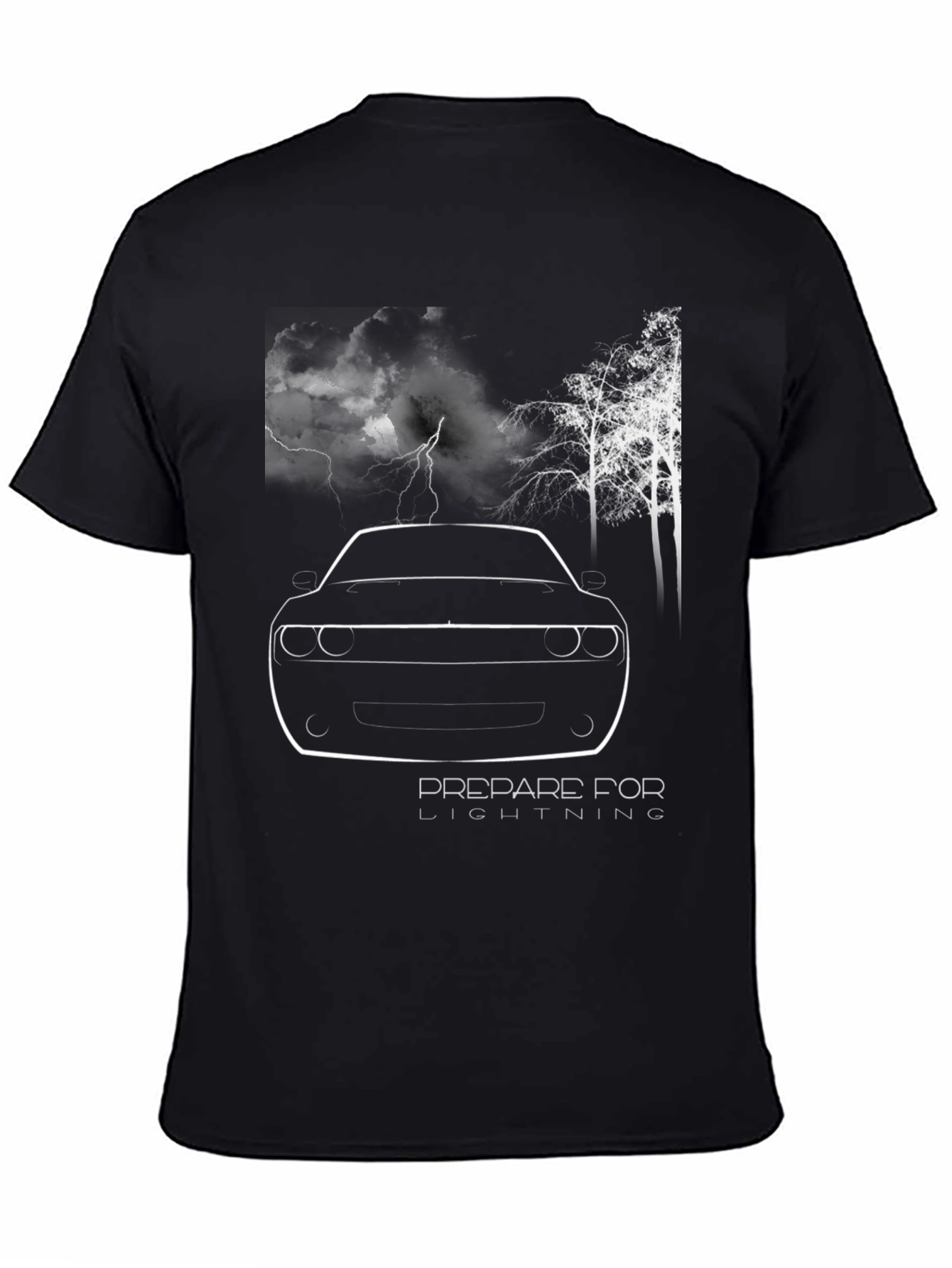 Prepare for Lightning Graphic Tee - Black
