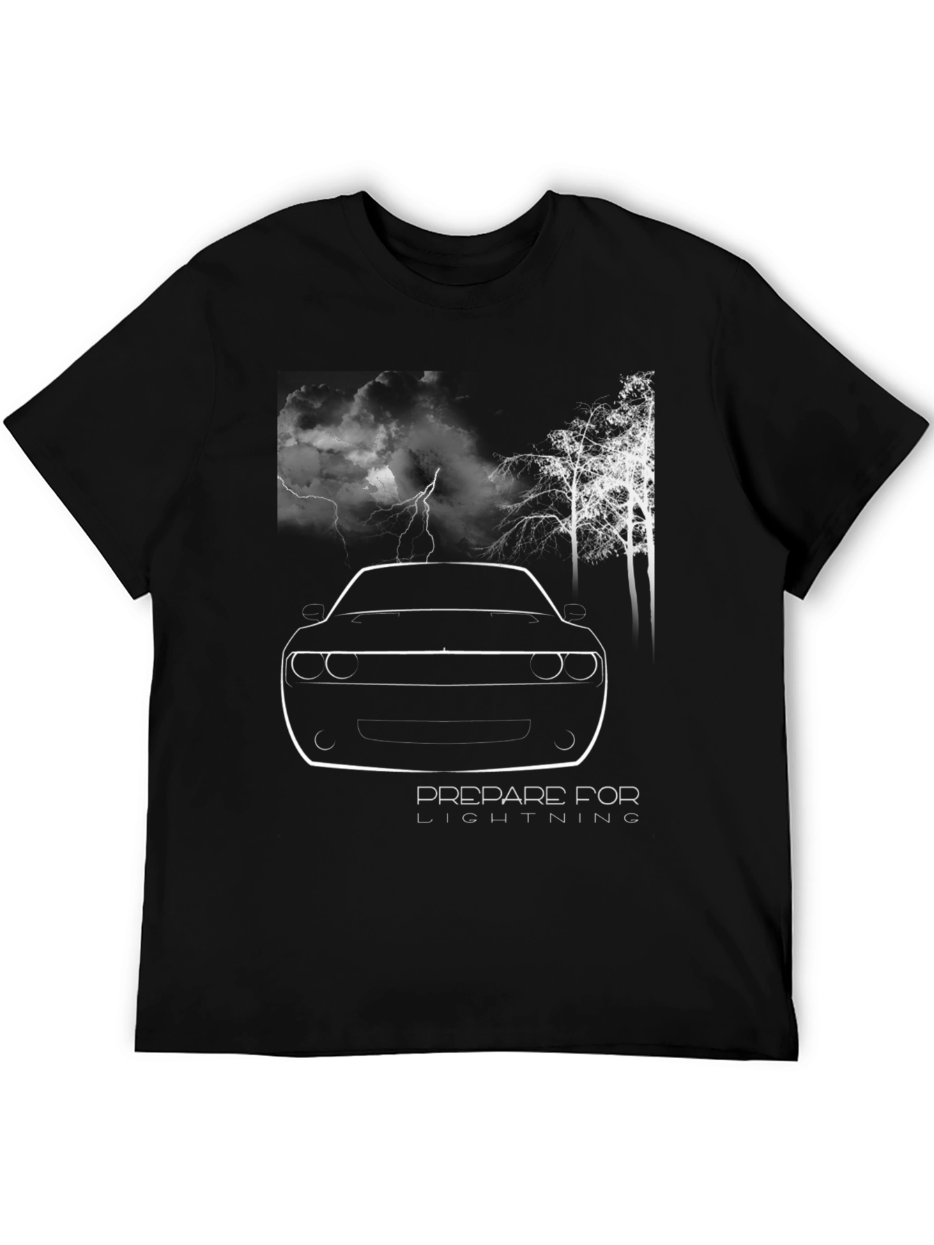 Prepare for Lightning Graphic Tee - Black