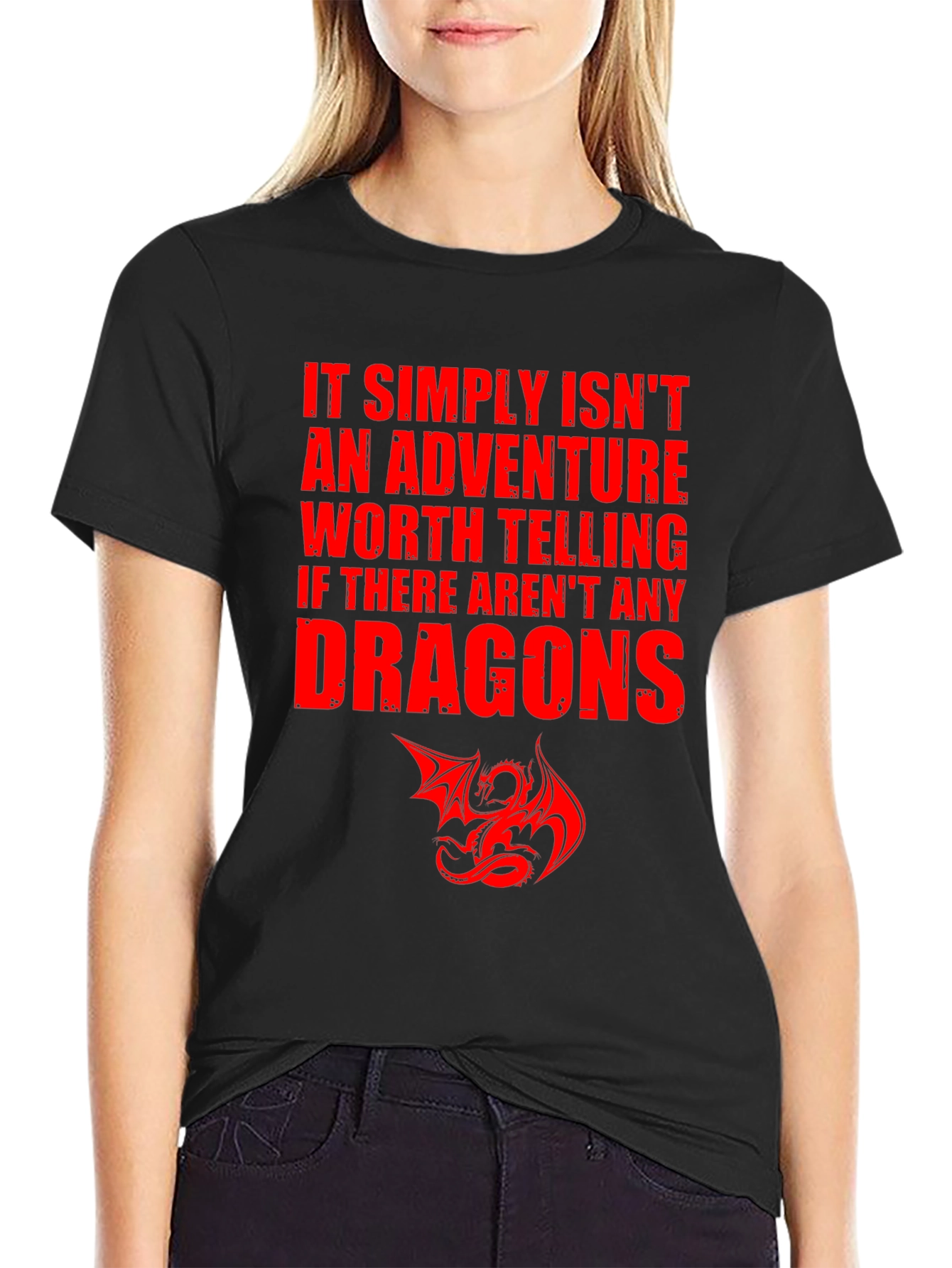 Dragon Adventure T-Shirt - Black Graphic Tee