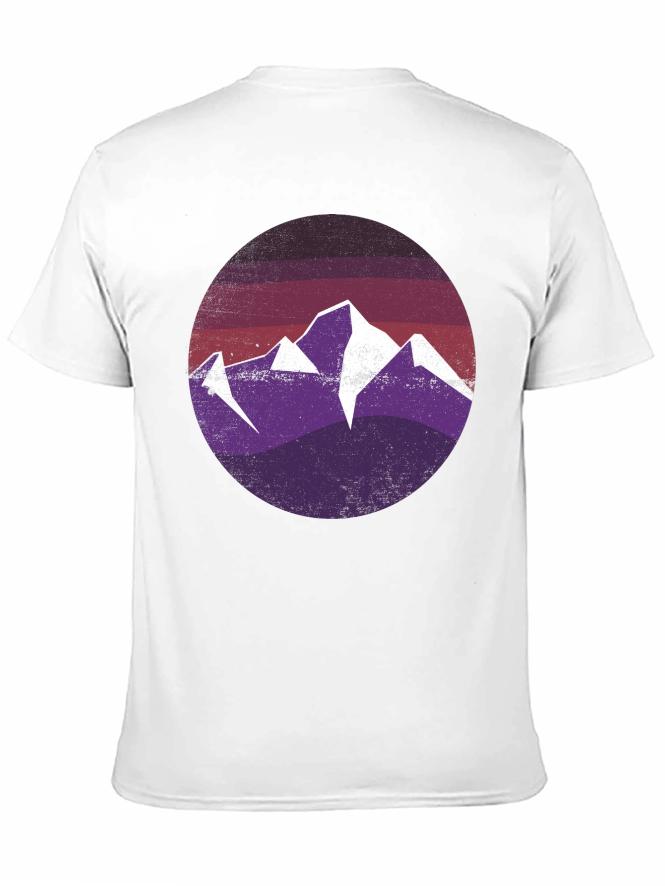 Mountain Scene Graphic Tee - Black
