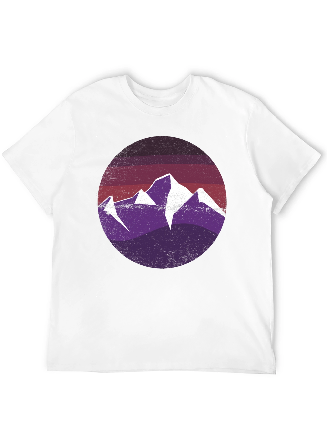 Mountain Scene Graphic Tee - Black