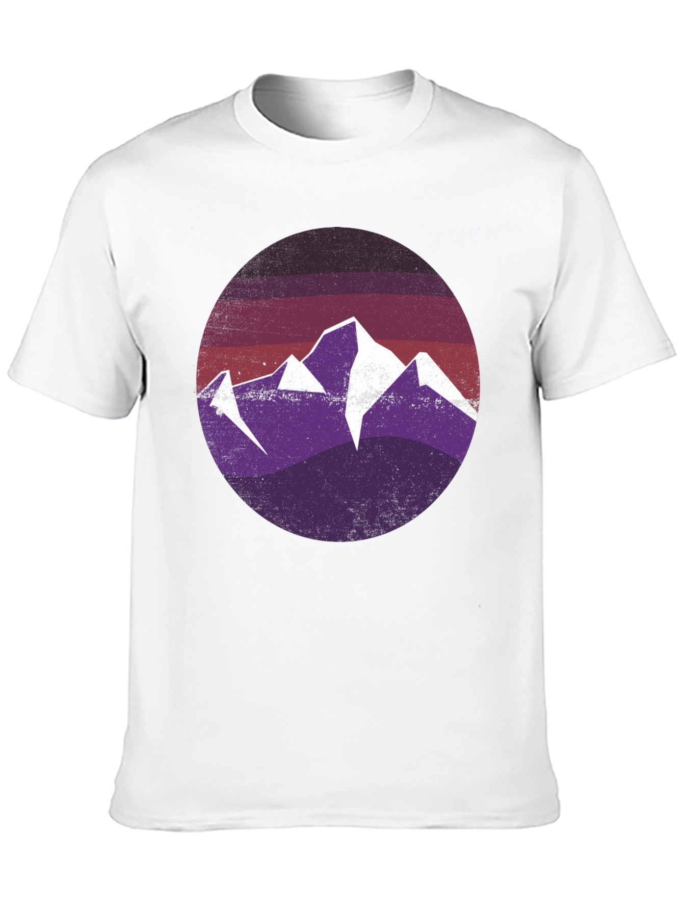 Mountain Scene Graphic Tee - Black