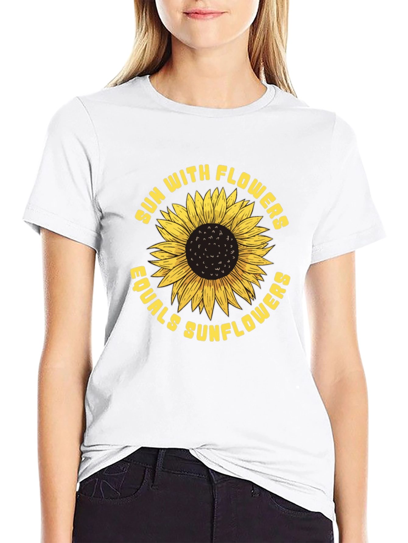 Sun With Flowers Equals Sunflowers T-Shirt