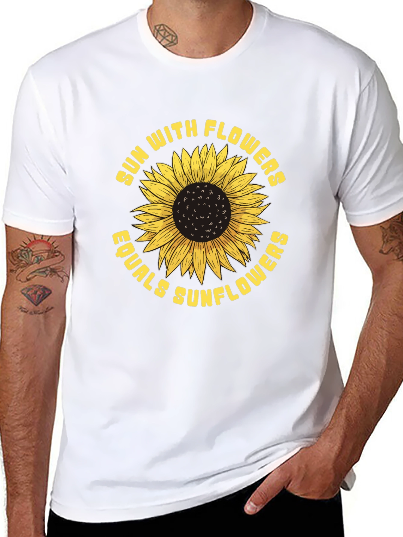 Sun With Flowers Equals Sunflowers T-Shirt