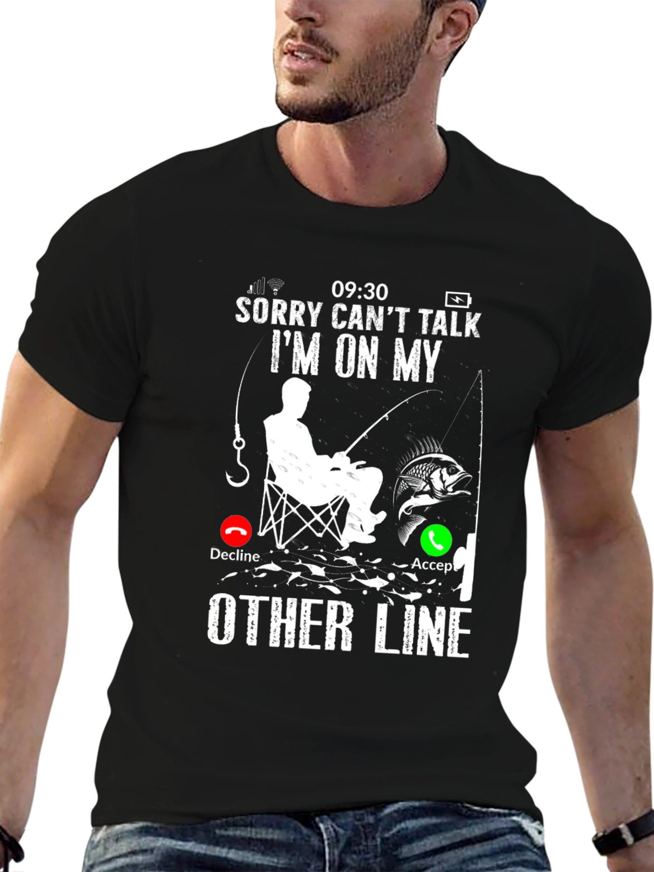 Fishing Lover T-Shirt: Sorry Cant Talk