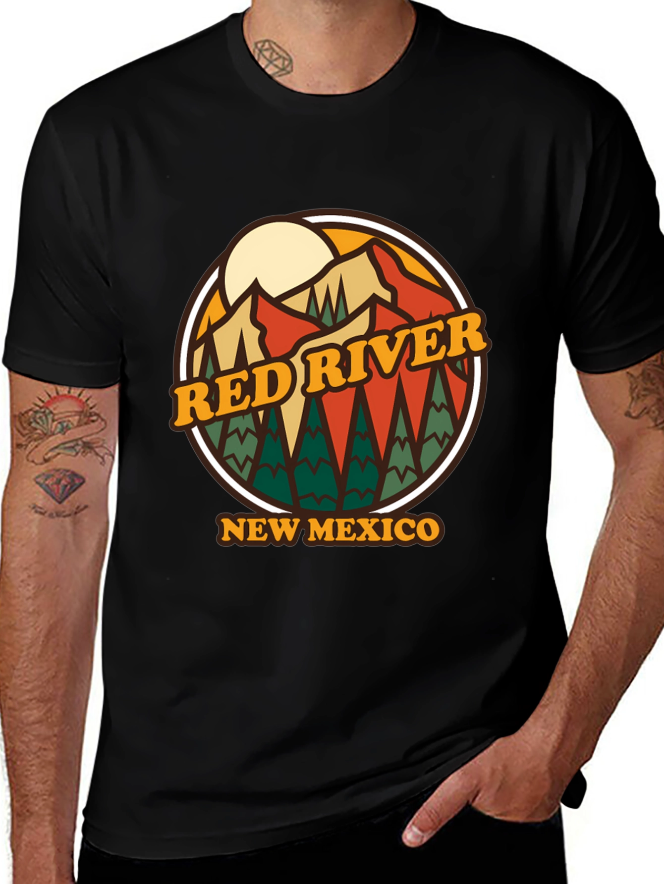 Red River New Mexico T-Shirt Retro Style Graphic Tee