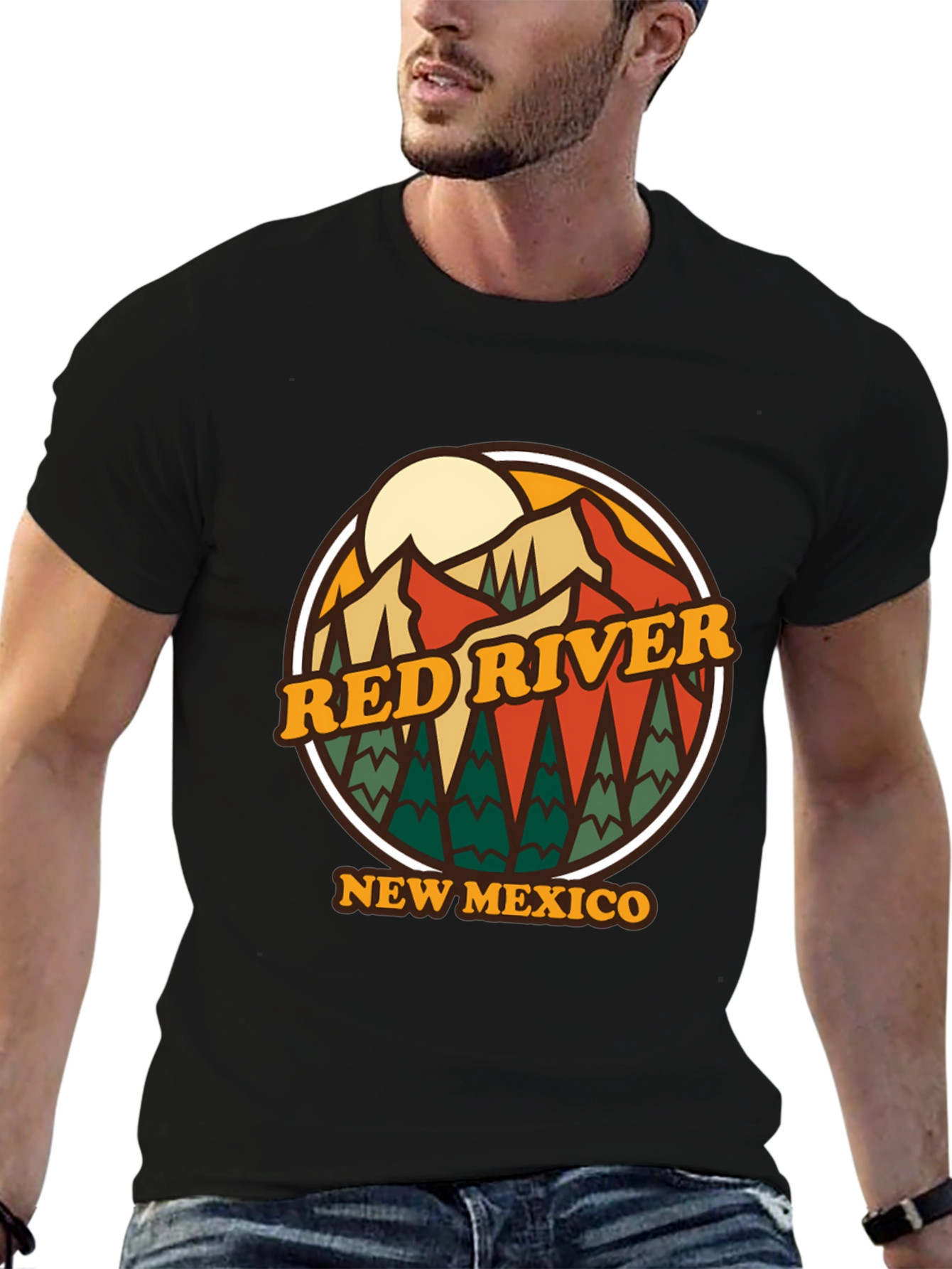 Red River New Mexico T-Shirt Retro Style Graphic Tee