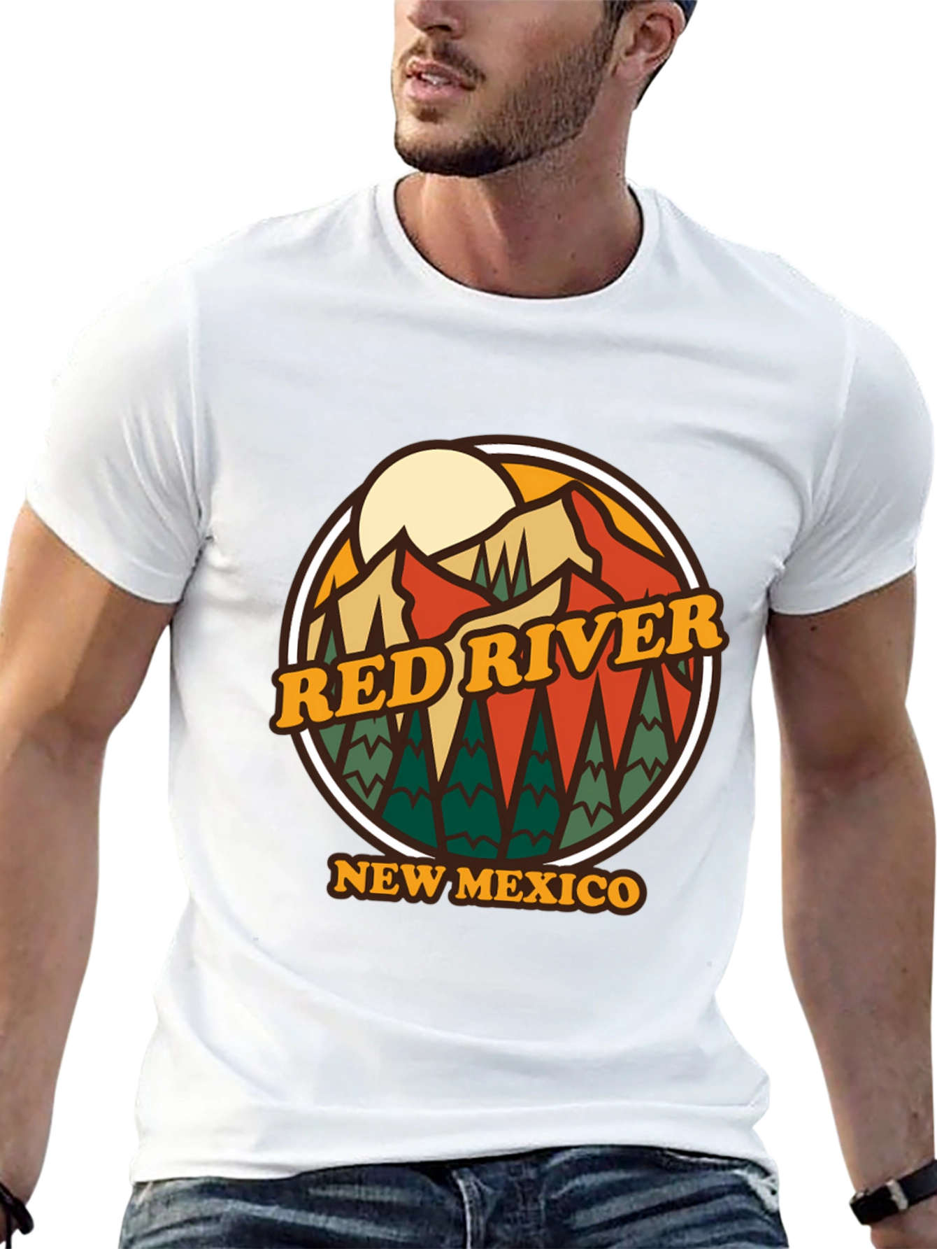 Red River New Mexico T-Shirt Retro Style Graphic Tee