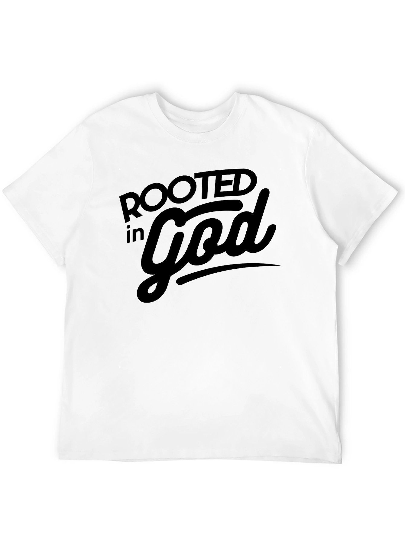 Rooted in God Black Graphic Tee