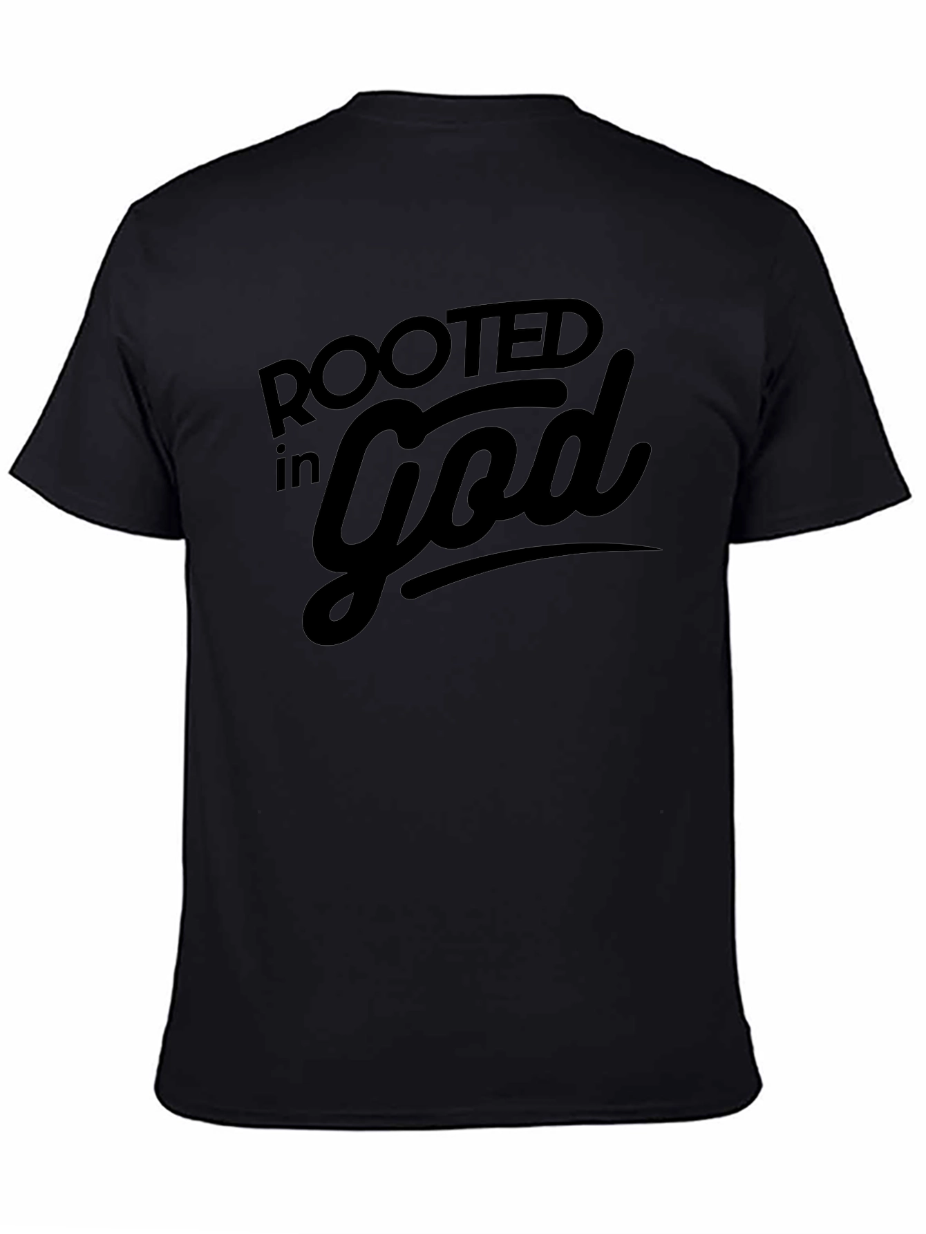 Rooted in God Black Graphic Tee