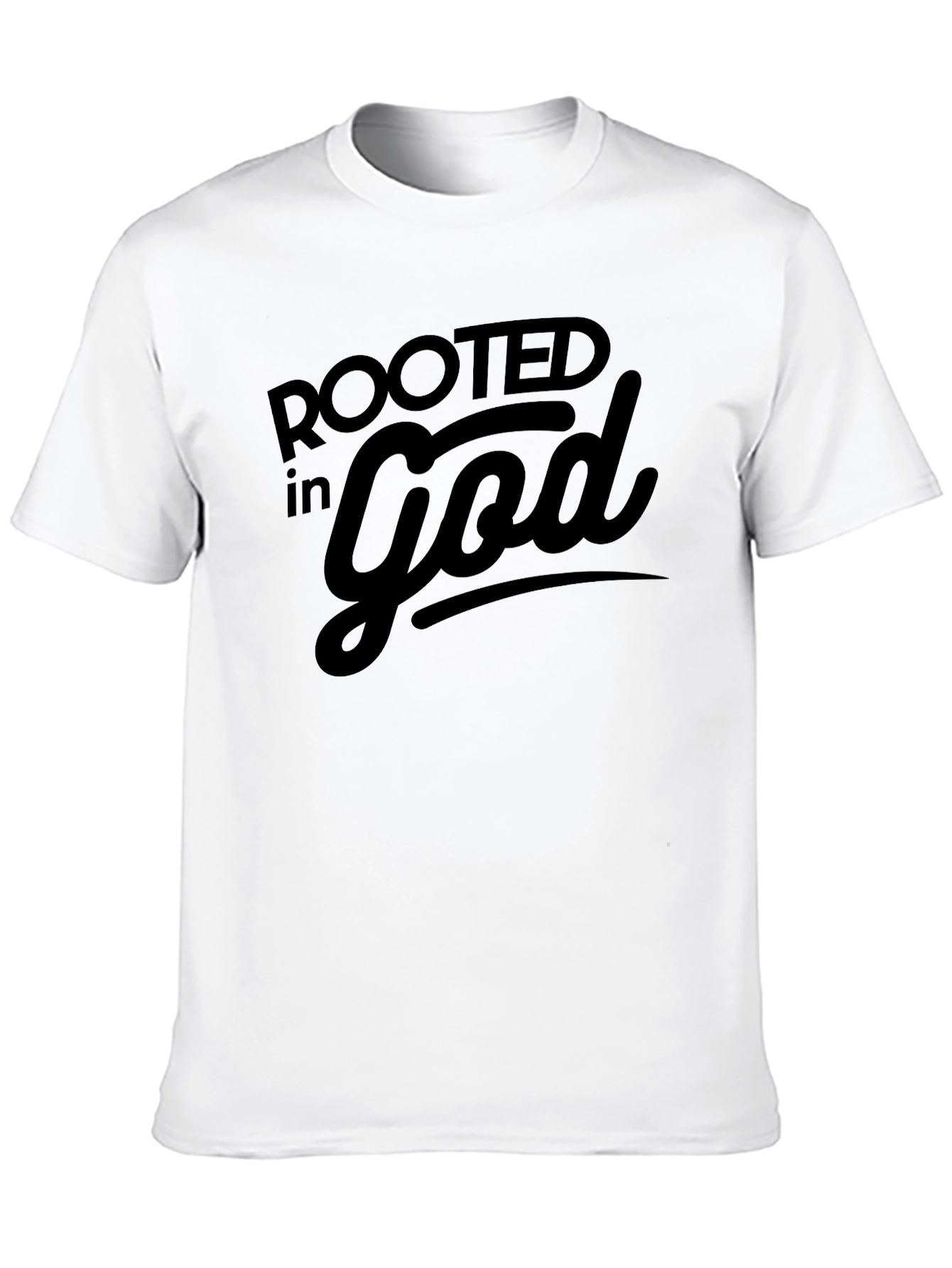 Rooted in God Black Graphic Tee