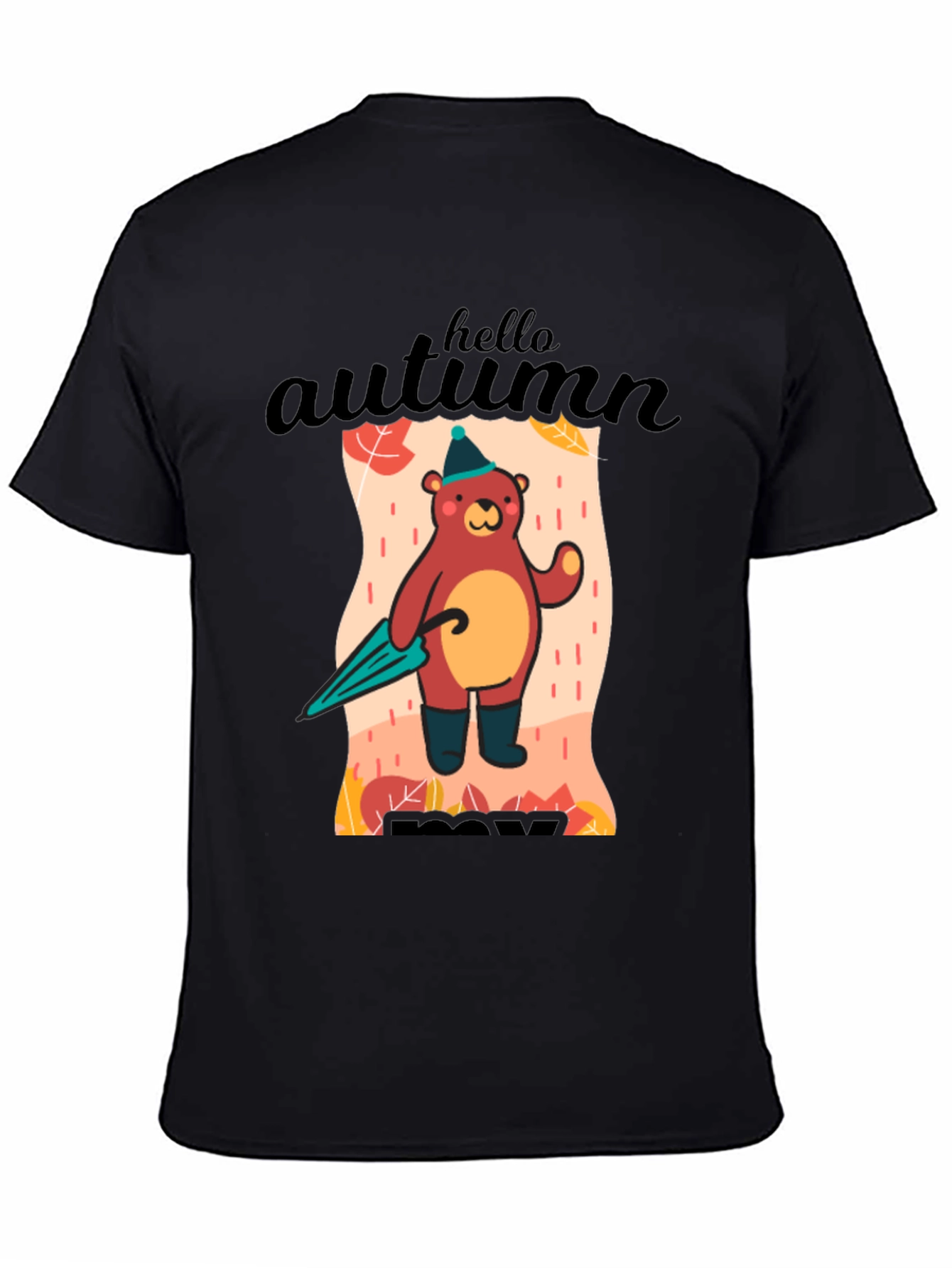 Autumn Bear Graphic T-Shirt