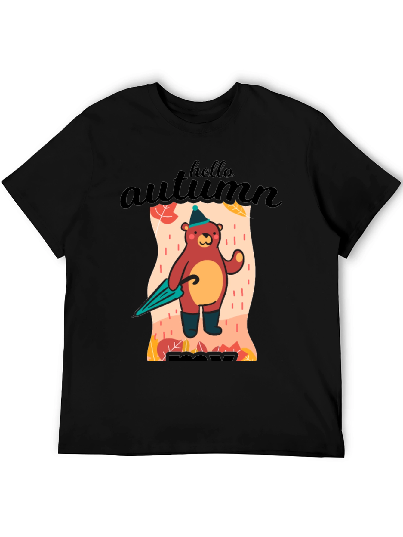 Autumn Bear Graphic T-Shirt