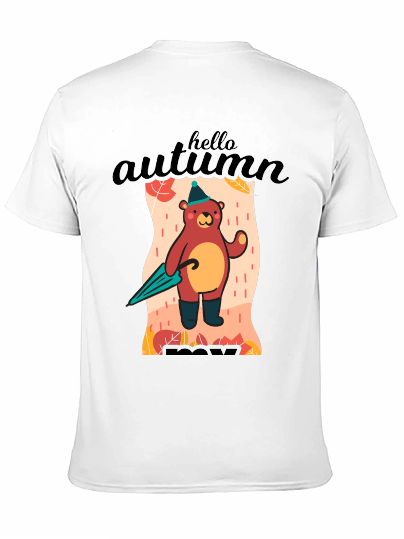 Autumn Bear Graphic T-Shirt