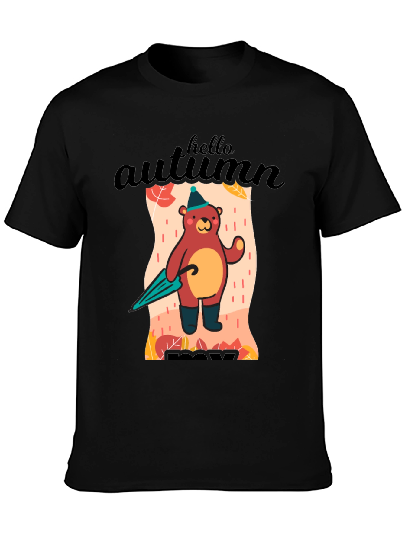 Autumn Bear Graphic T-Shirt