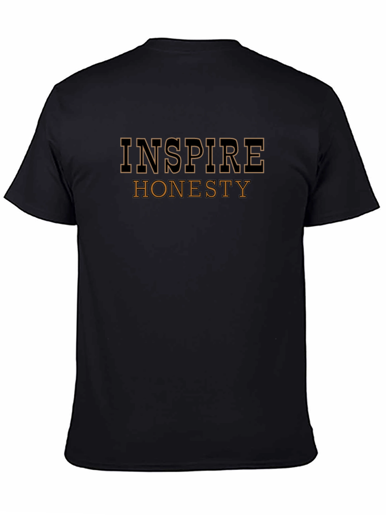 Inspire Honesty Graphic T-Shirt - Casual Black Tee
