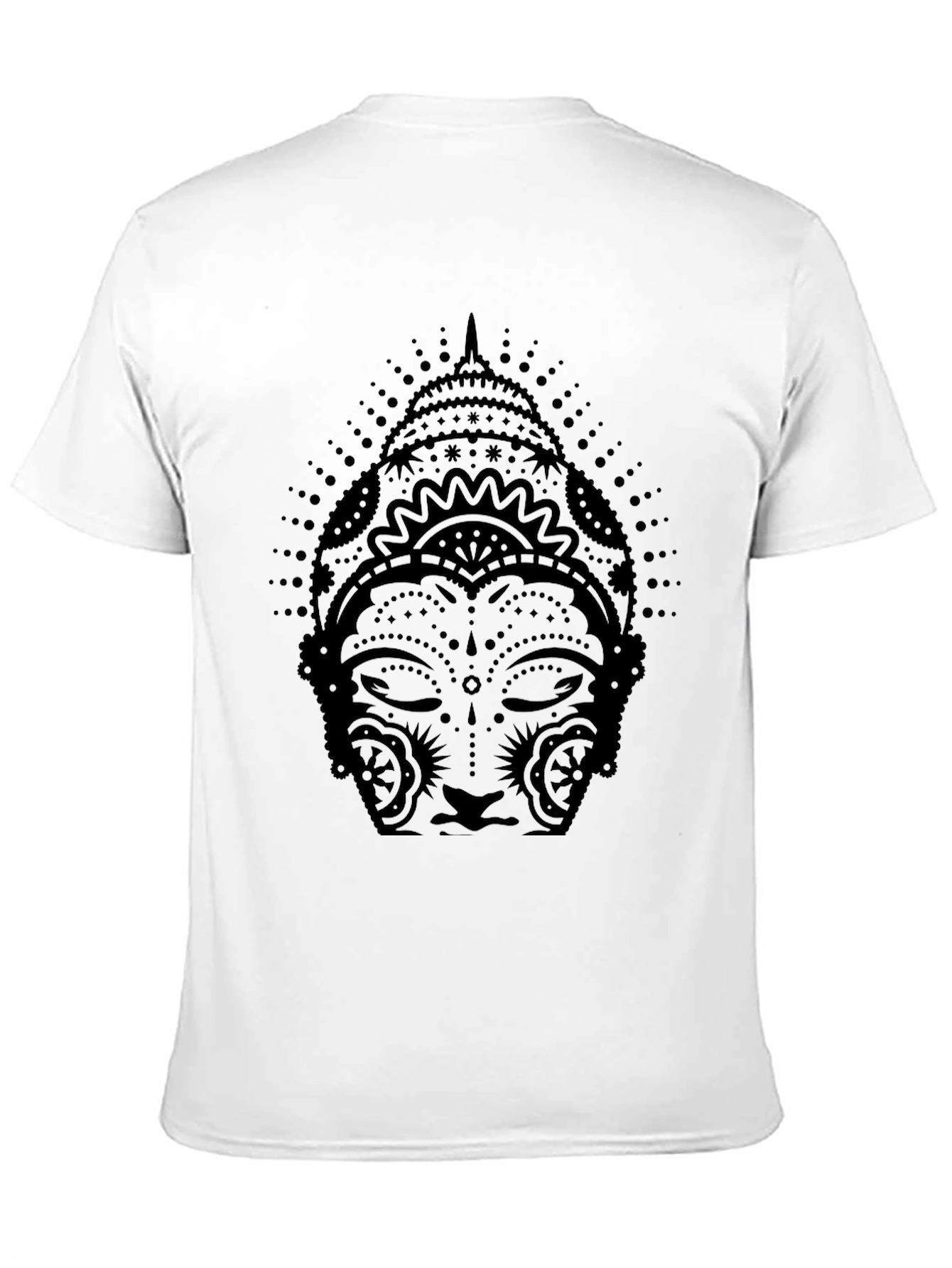 Buddha Graphic Print Black T-Shirt