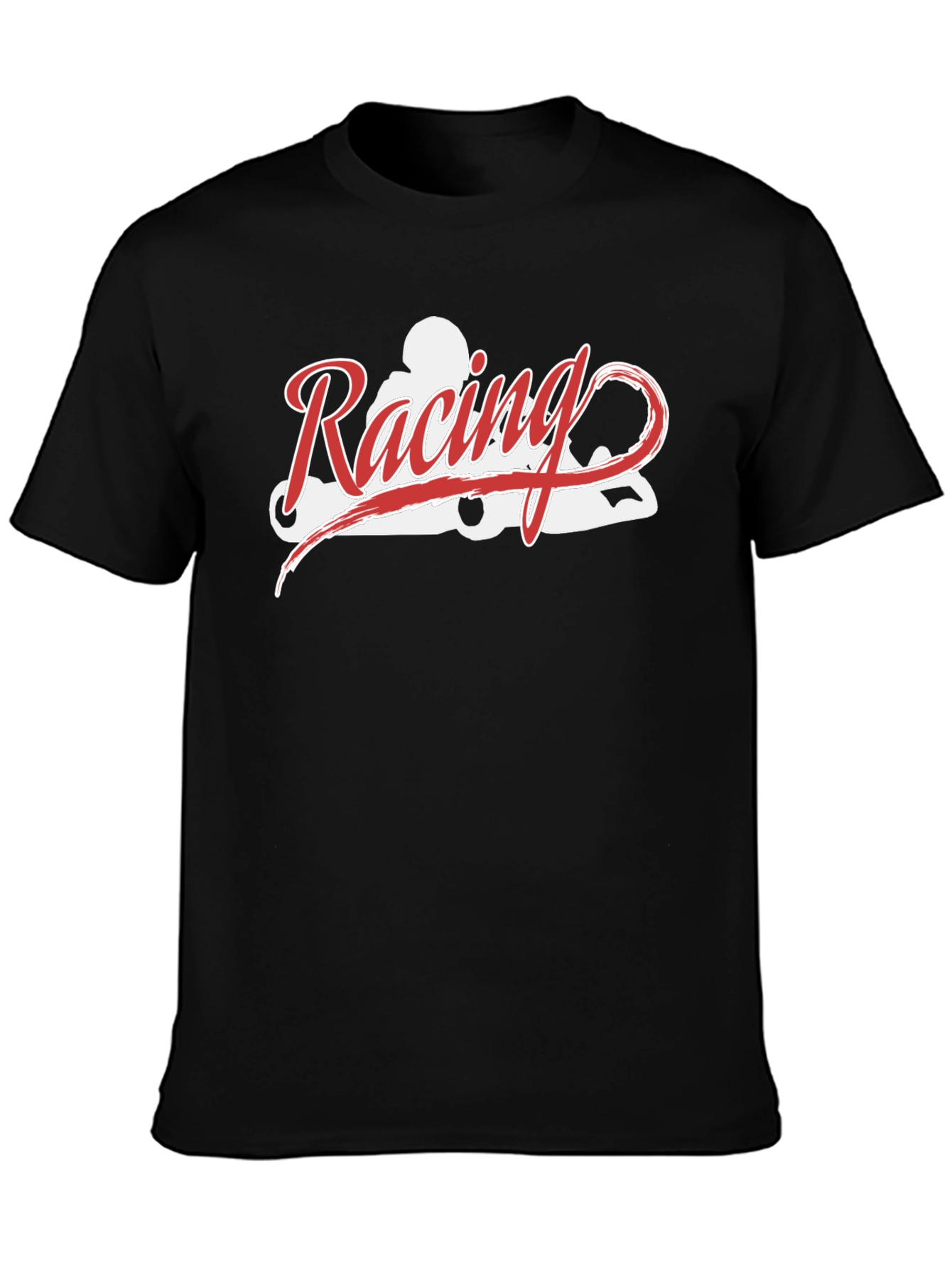 Racing Kart Tee - Black Cotton T-Shirt