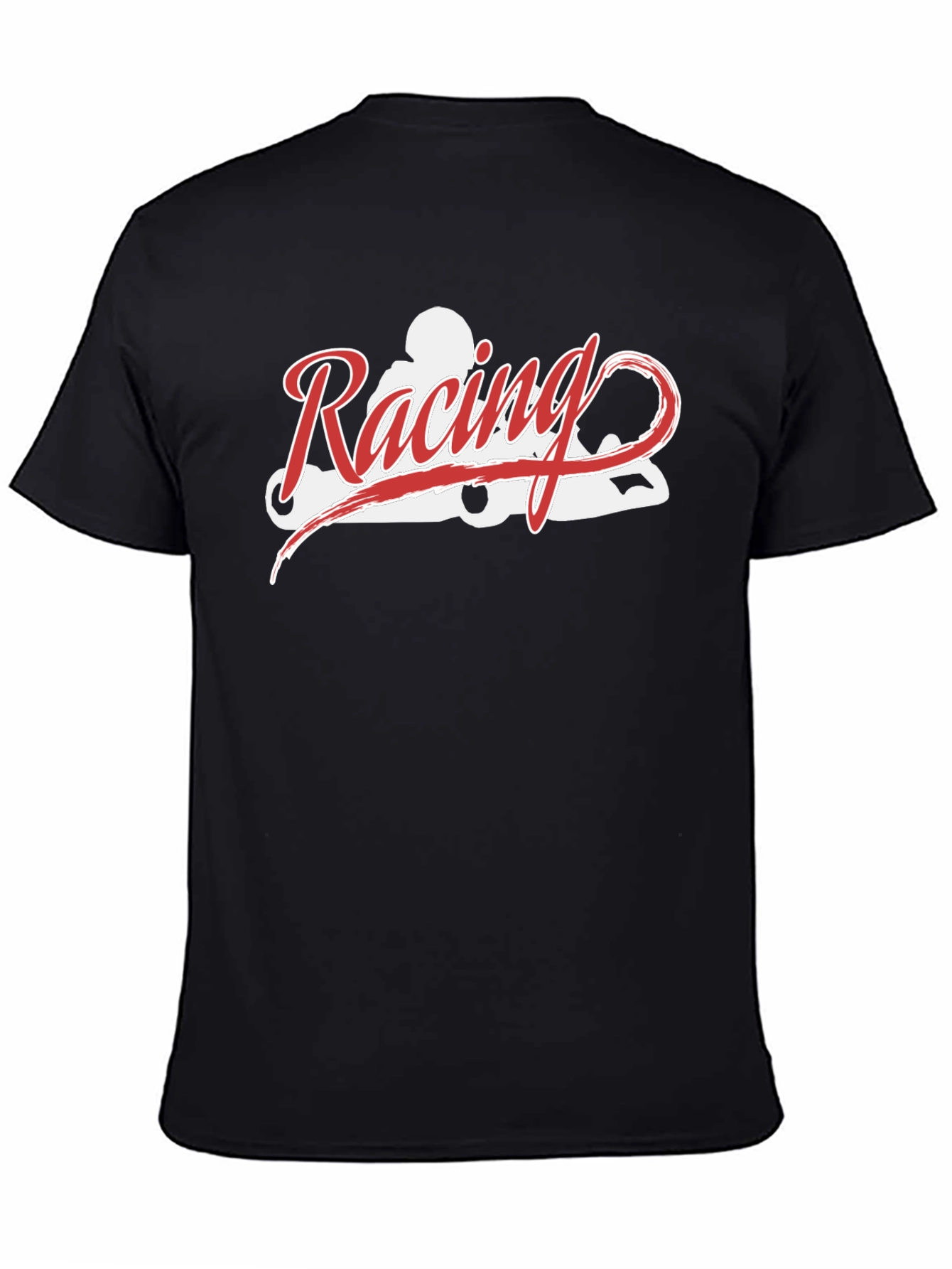 Racing Kart Tee - Black Cotton T-Shirt