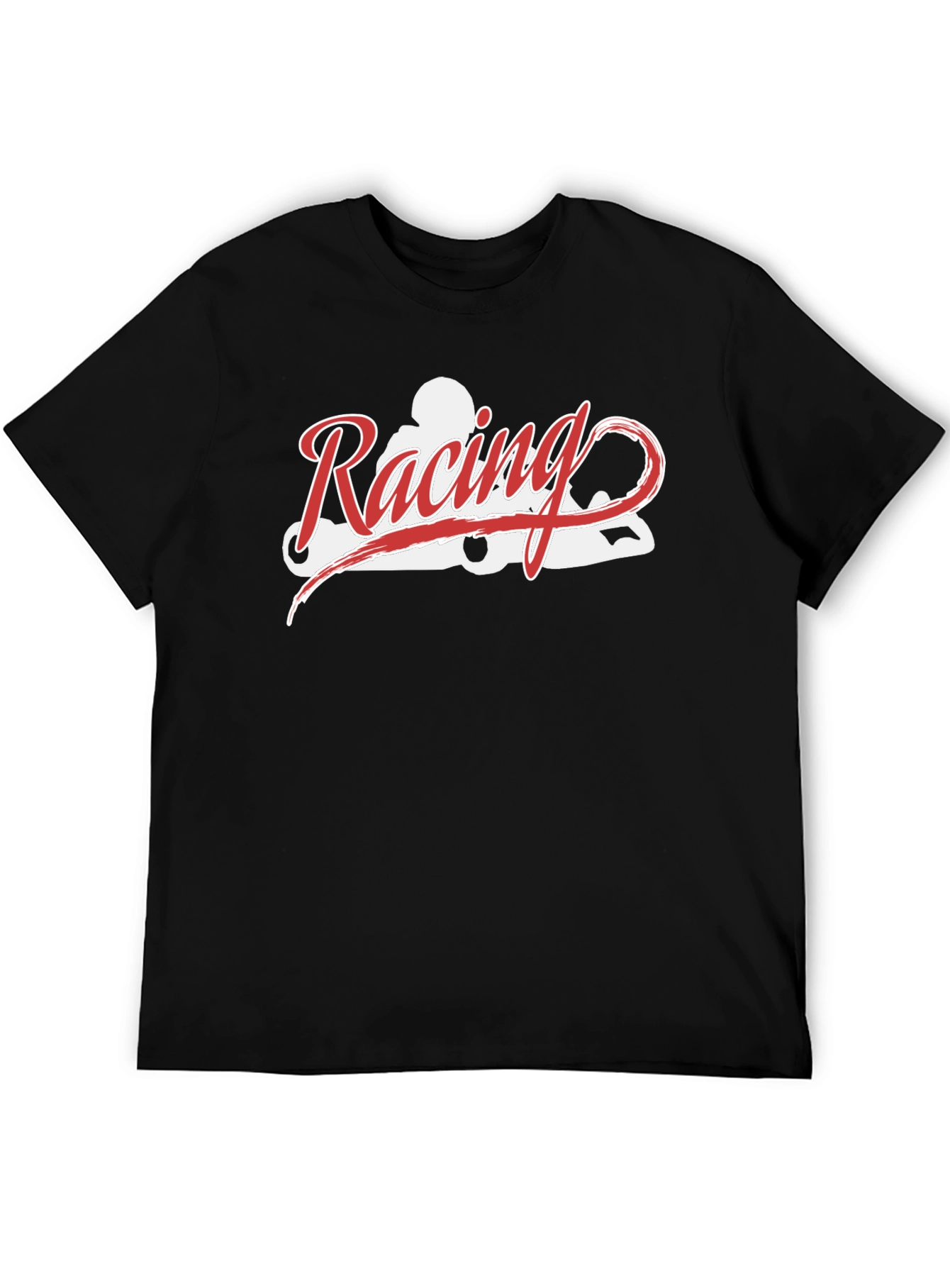 Racing Kart Tee - Black Cotton T-Shirt