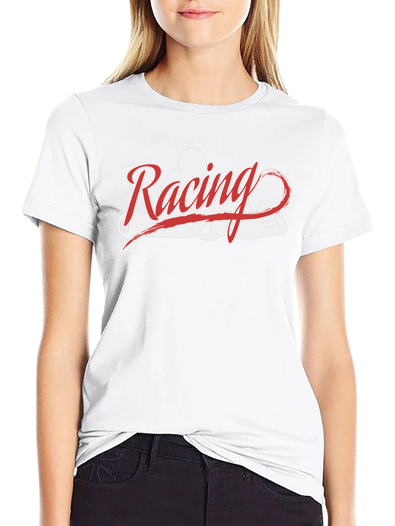 Racing Kart Tee - Black Cotton T-Shirt
