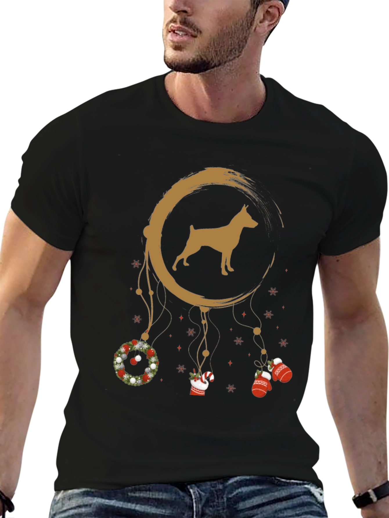 Dog Breed Dreamcatcher Christmas T-Shirt