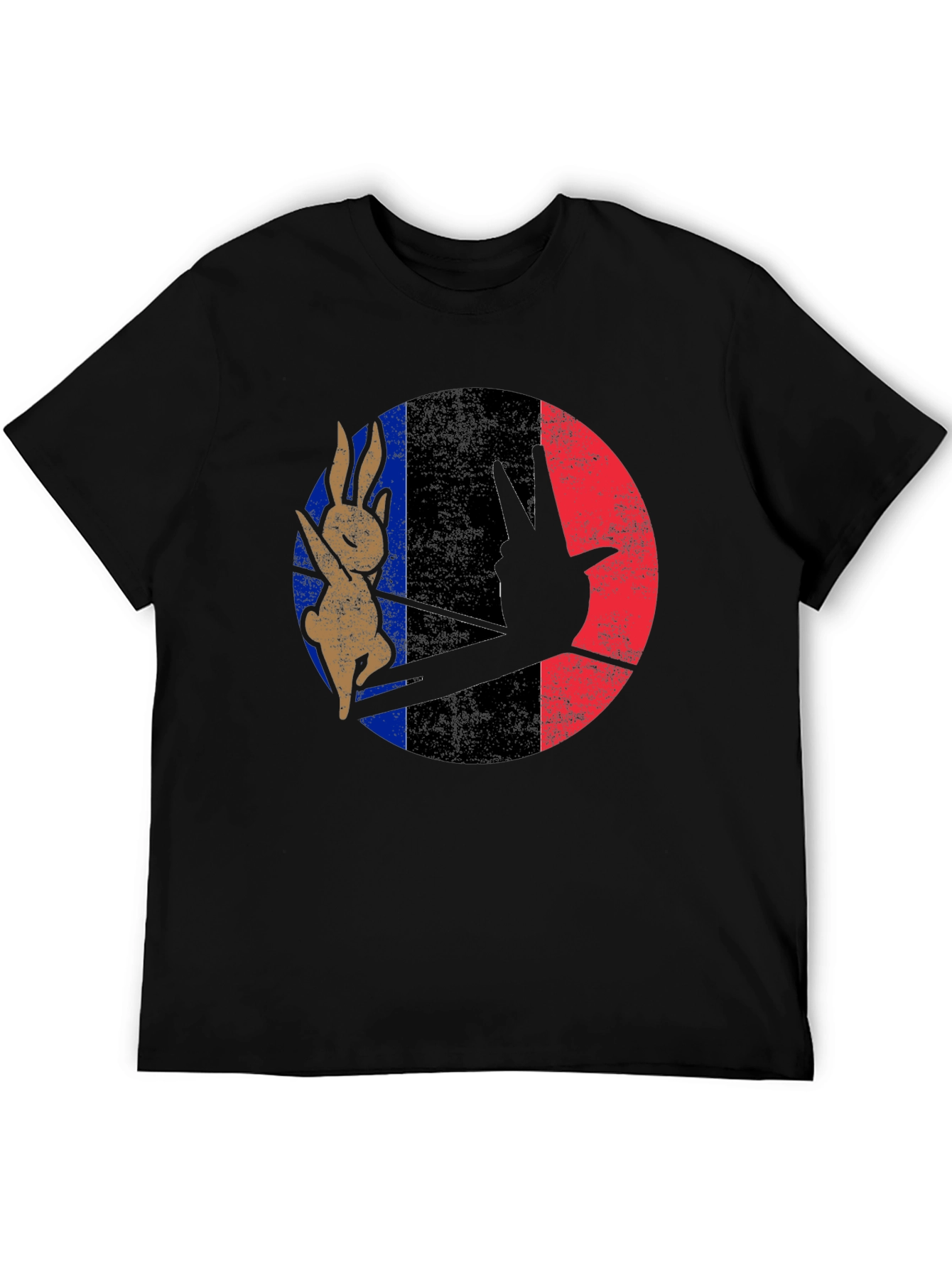 Retro Bunny Peace Sign Graphic Tee