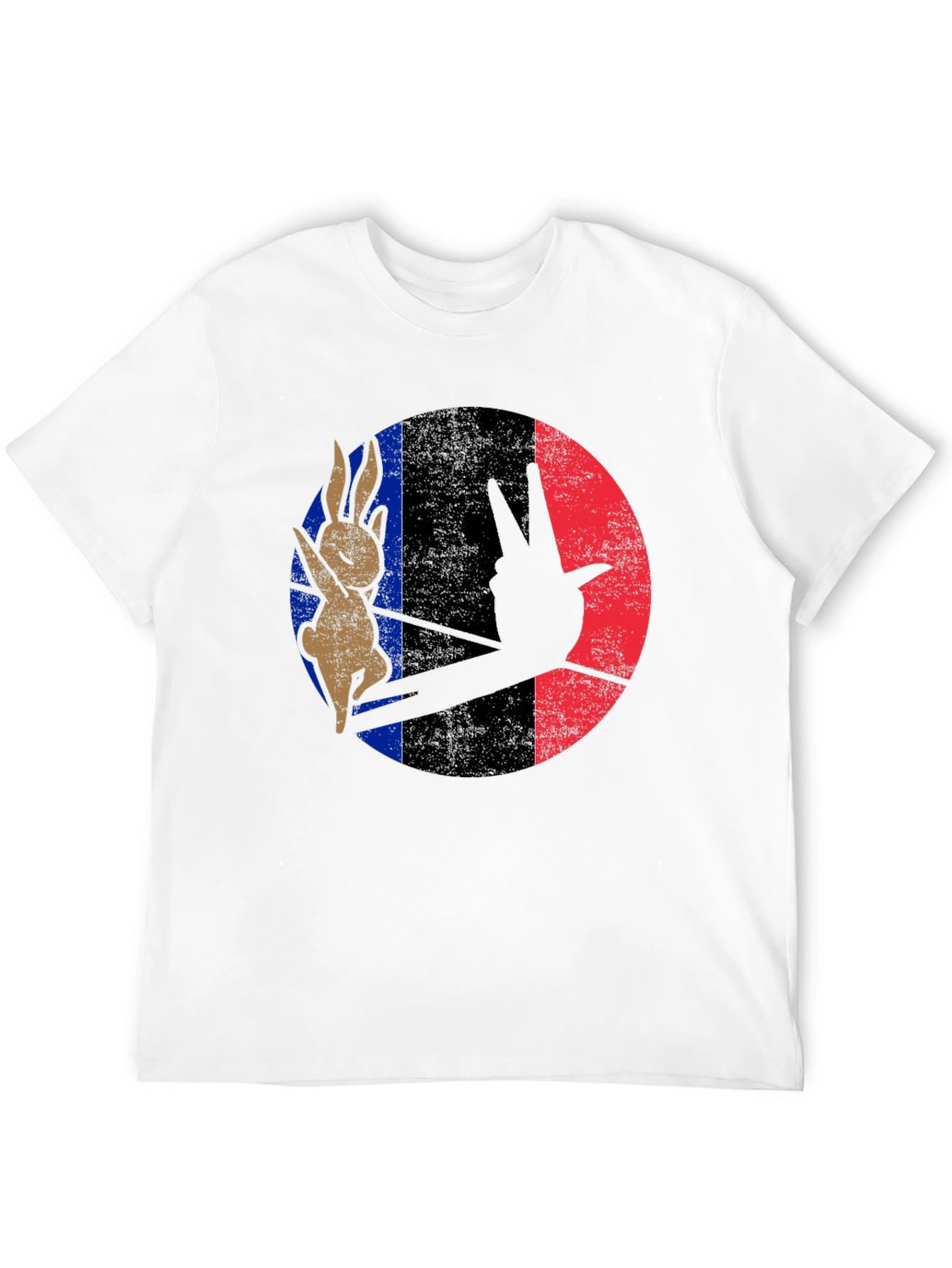Retro Bunny Peace Sign Graphic Tee