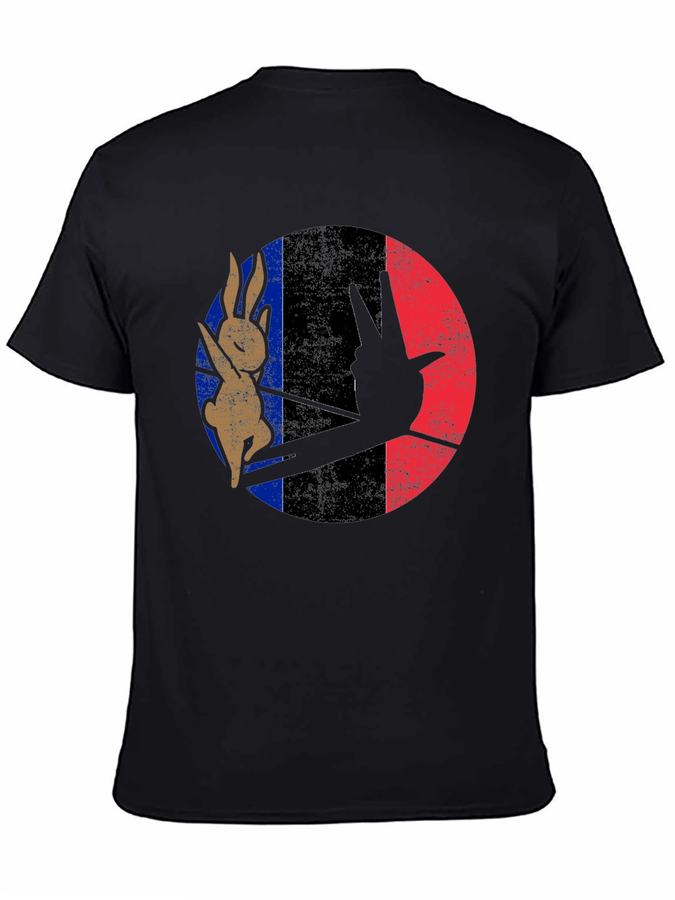 Retro Bunny Peace Sign Graphic Tee
