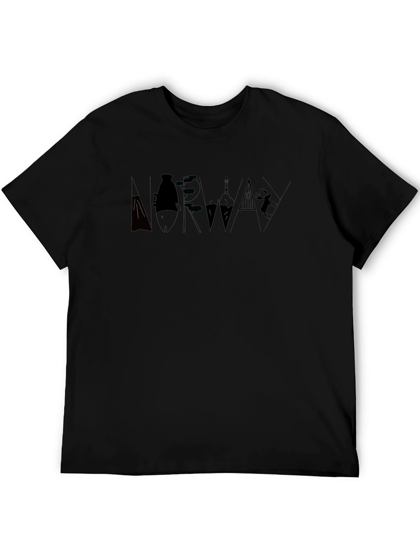 Nature Silhouette Black T-Shirt