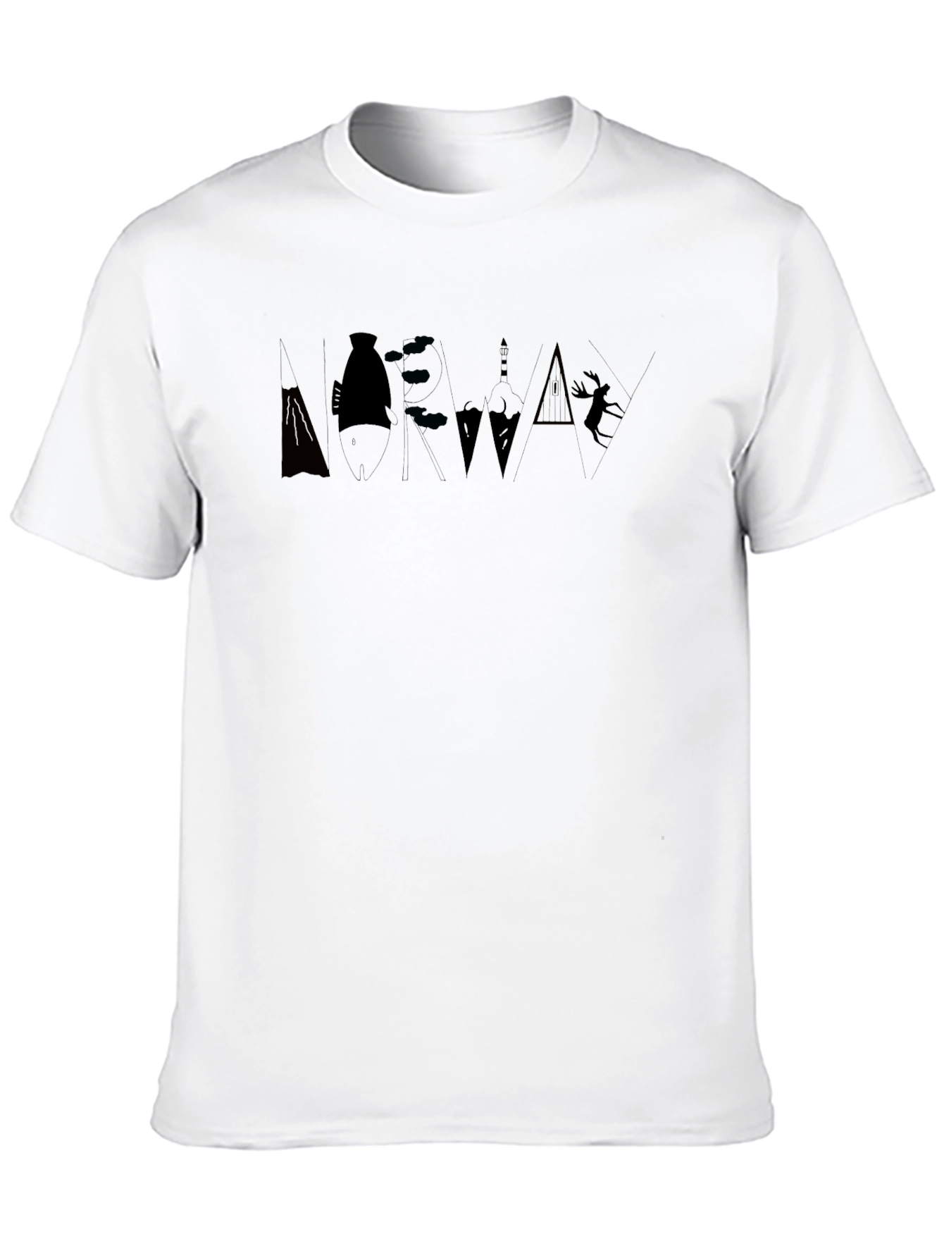 Nature Silhouette Black T-Shirt