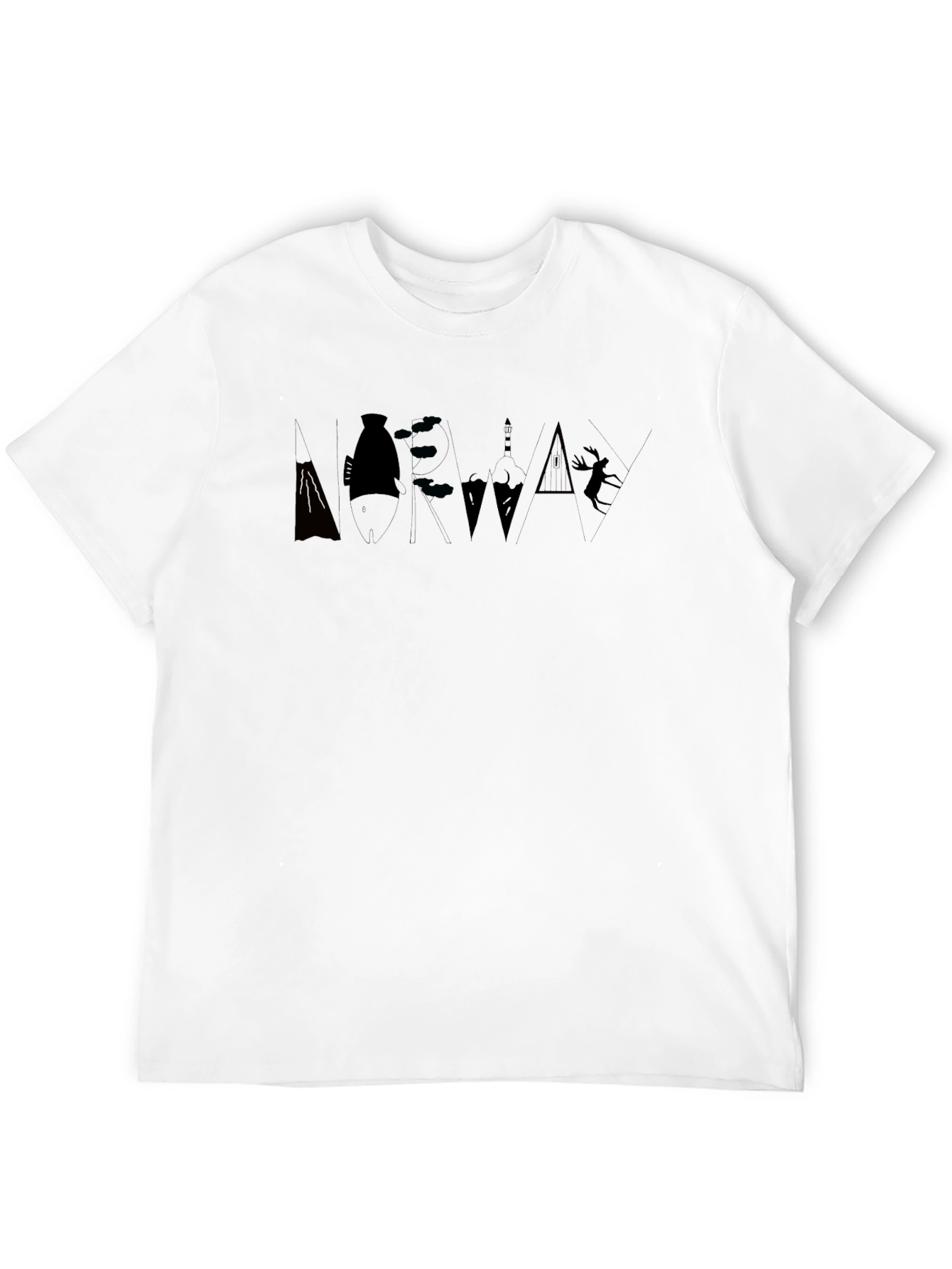 Nature Silhouette Black T-Shirt