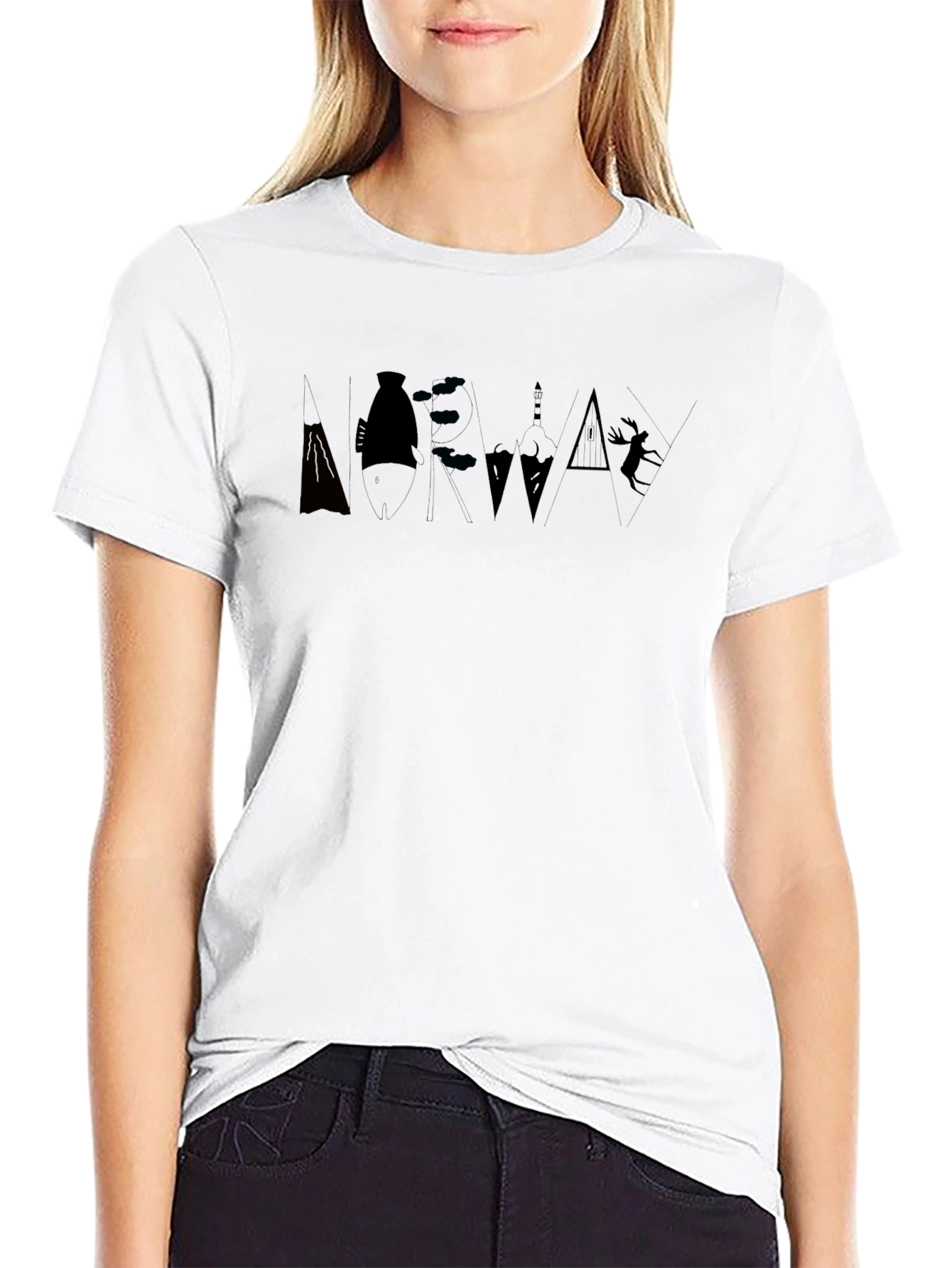 Nature Silhouette Black T-Shirt