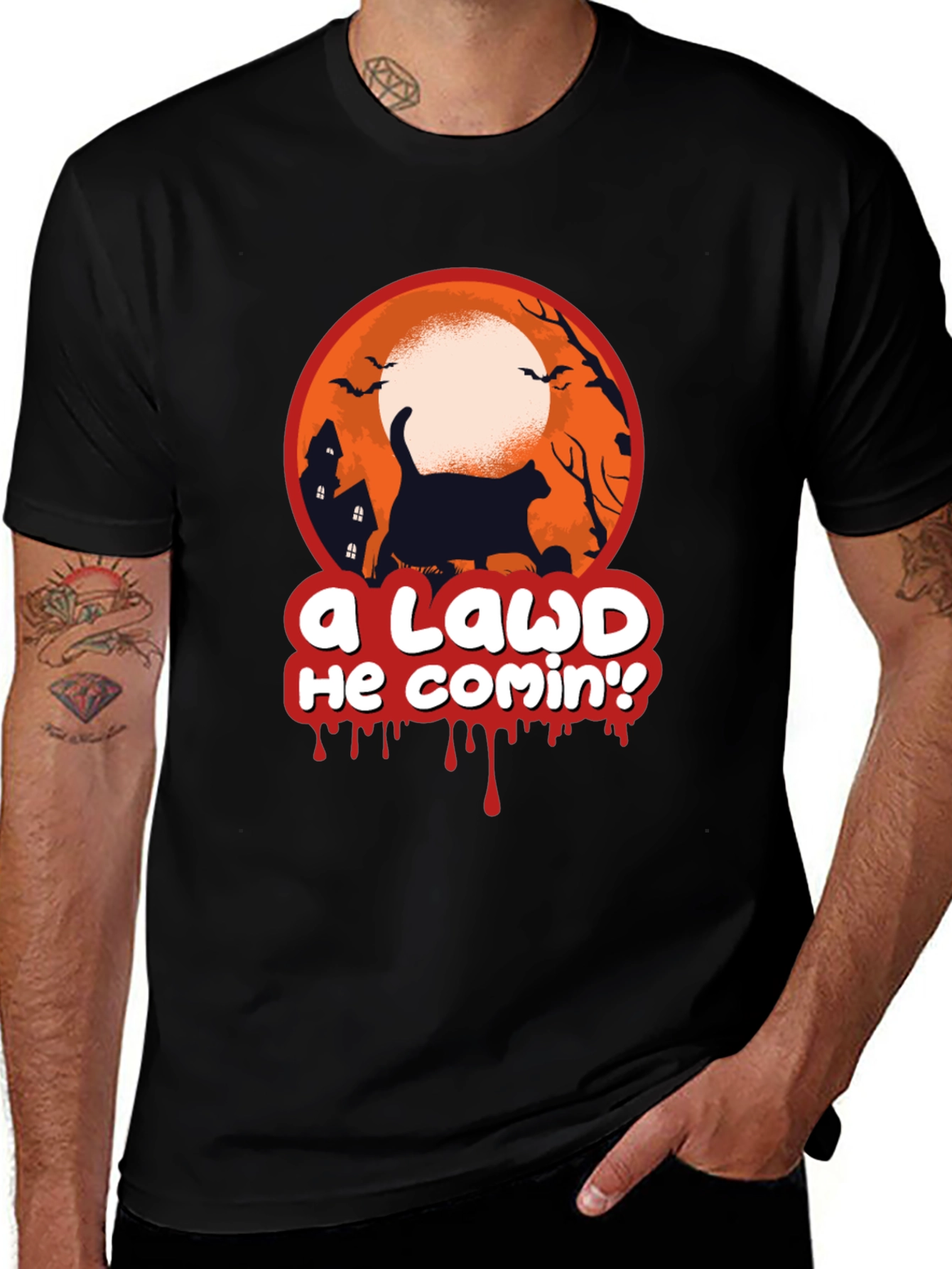 A Lawd He Comin Halloween Tee