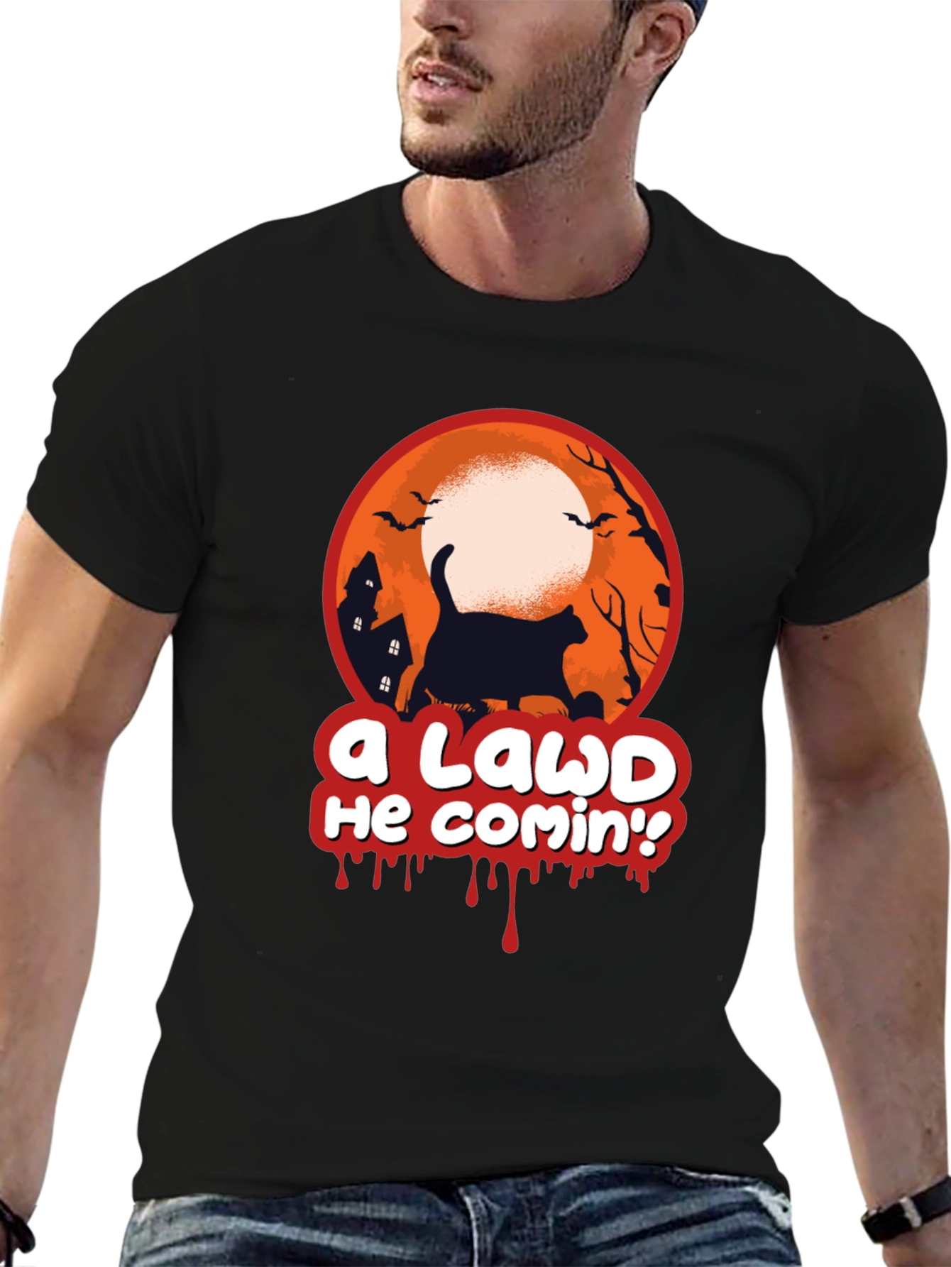 A Lawd He Comin Halloween Tee