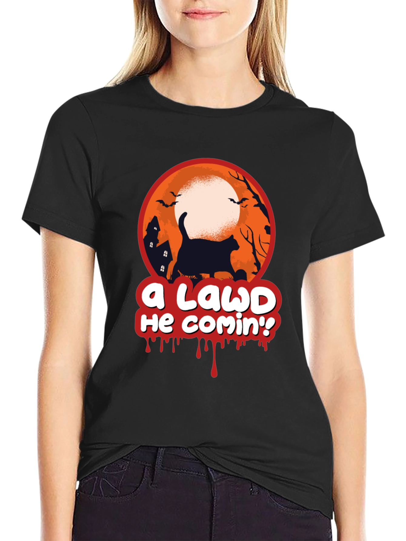A Lawd He Comin Halloween Tee