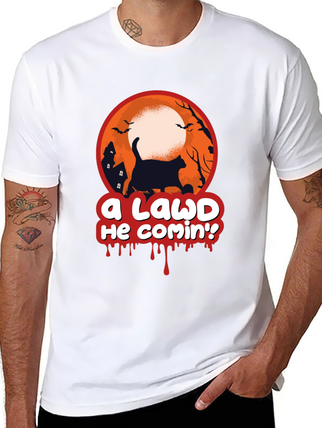 A Lawd He Comin Halloween Tee