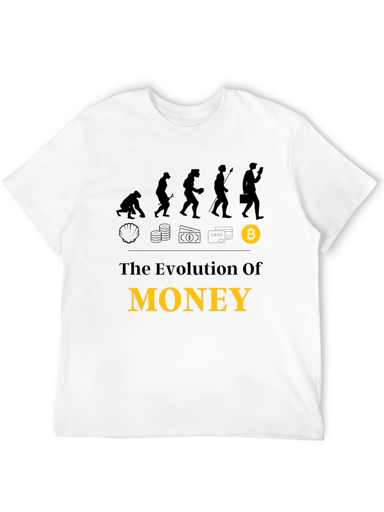Evolution of Money Bitcoin T-Shirt