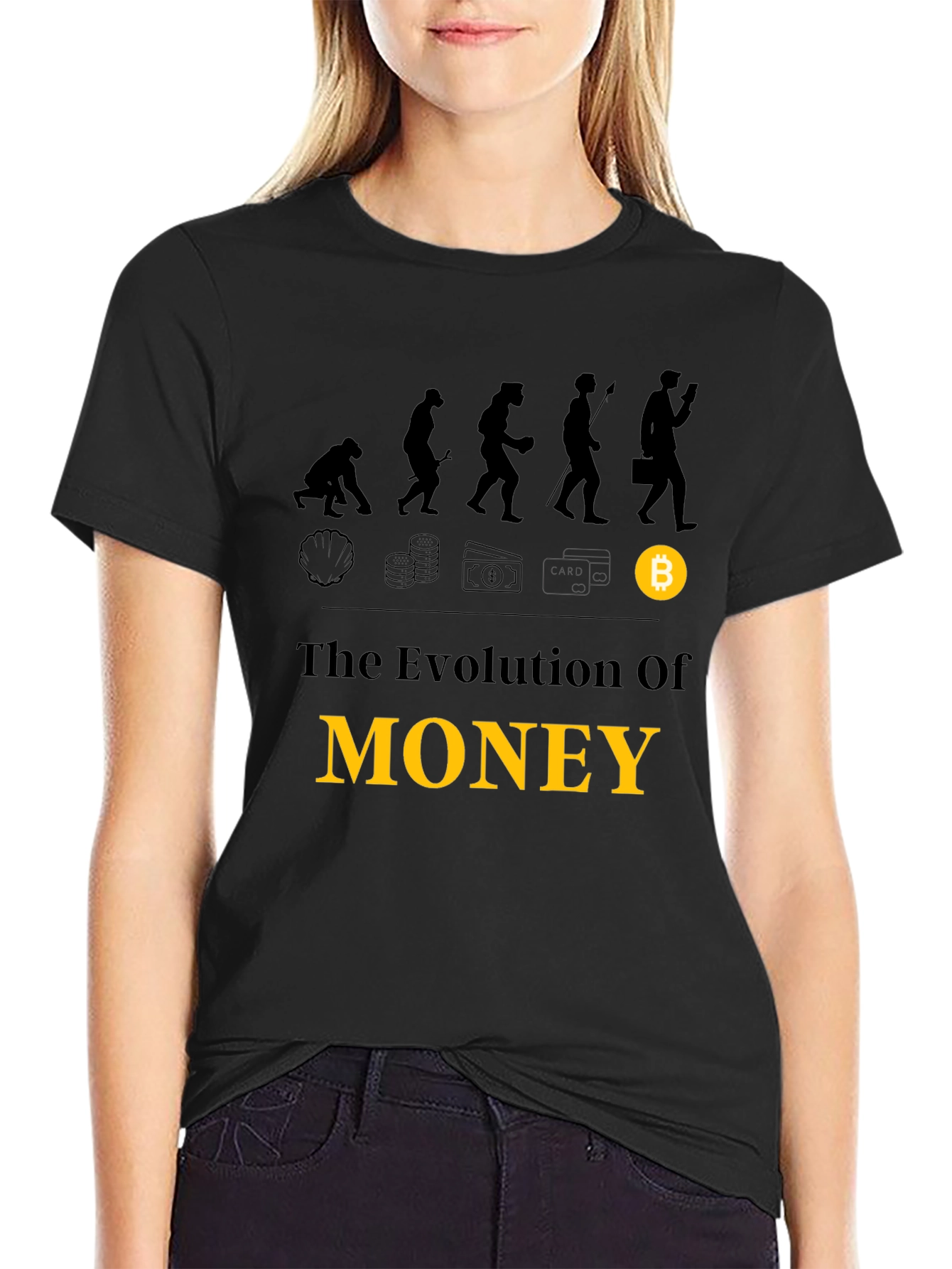 Evolution of Money Bitcoin T-Shirt