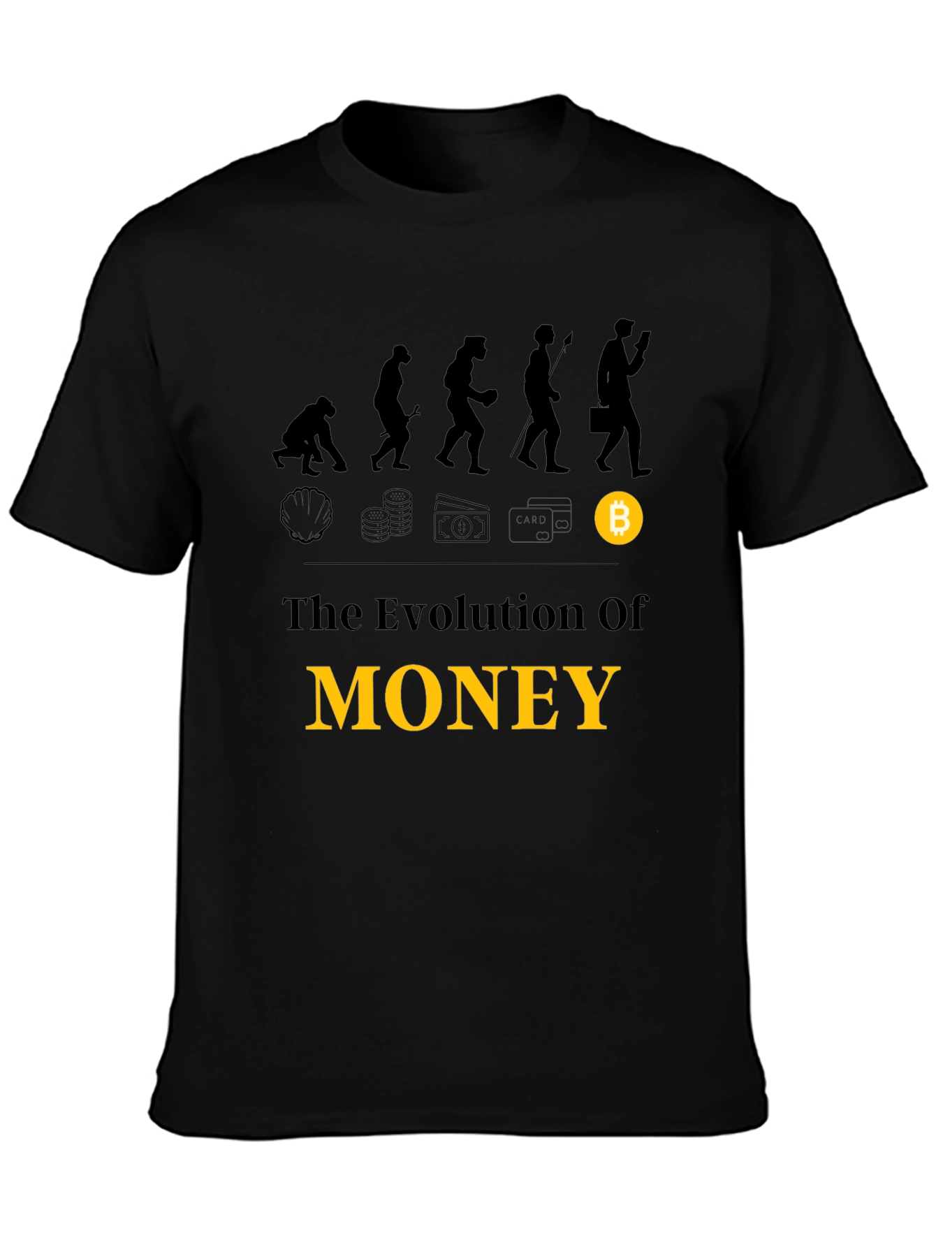 Evolution of Money Bitcoin T-Shirt