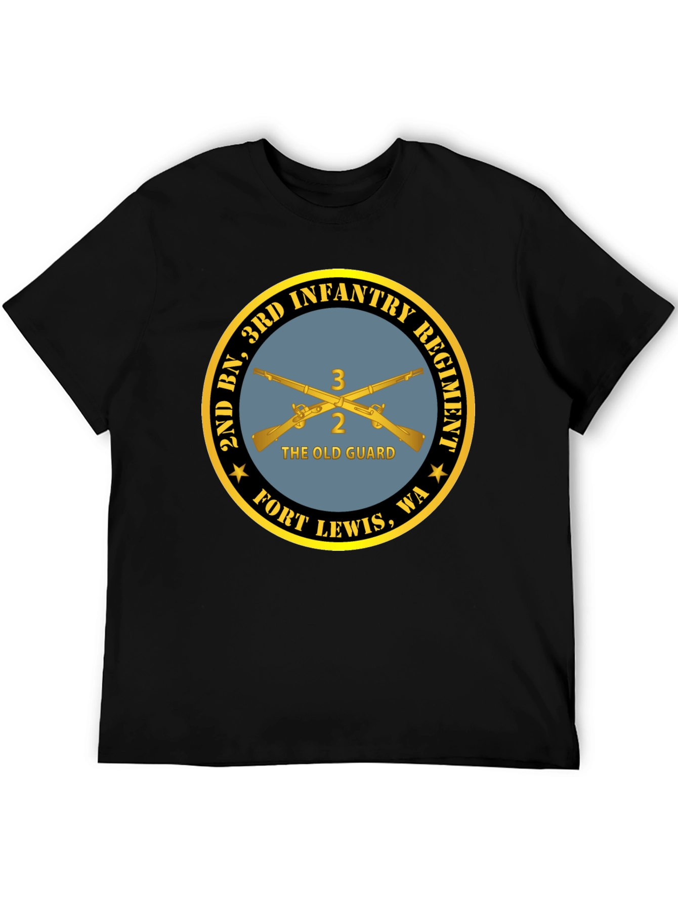 2nd BN 3rd Infantry Regiment Black T-Shirt