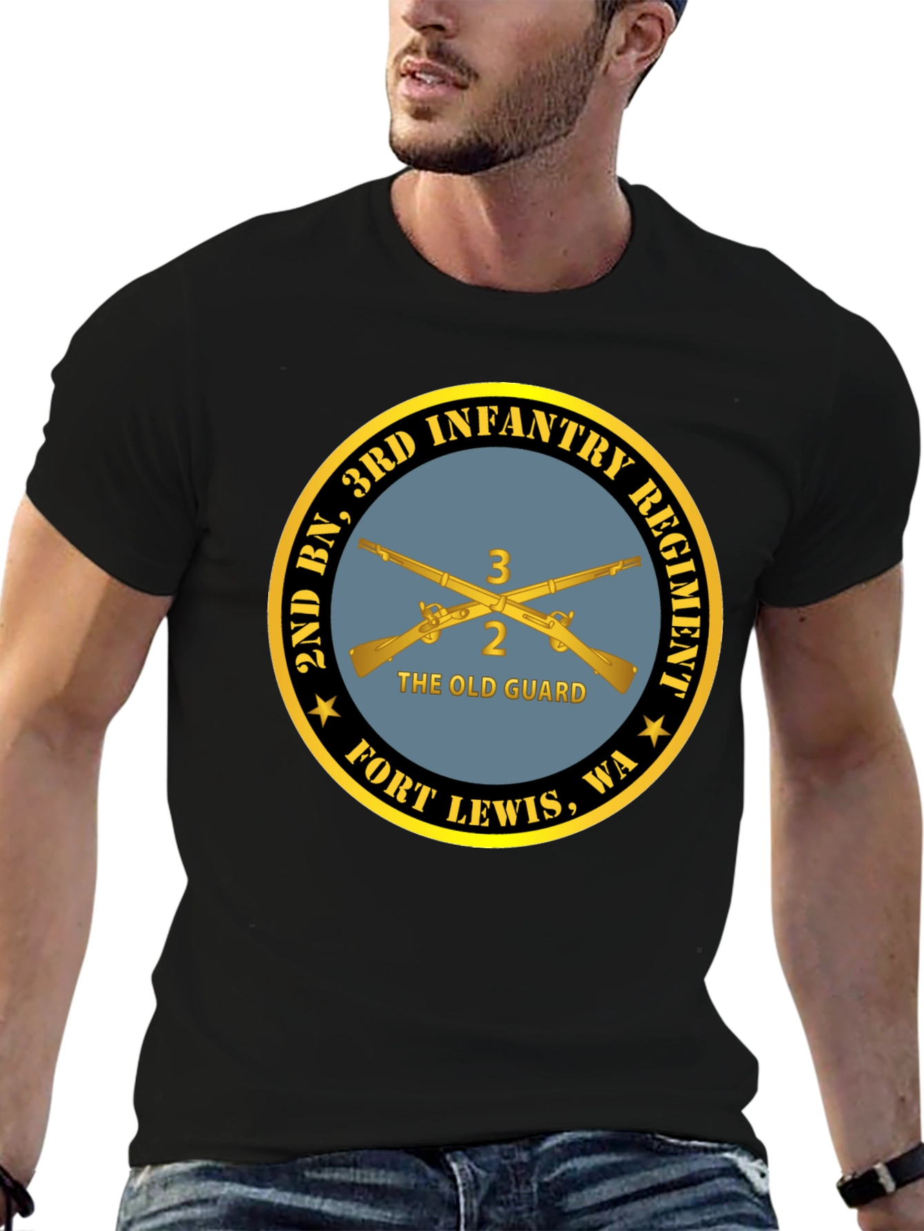 2nd BN 3rd Infantry Regiment Black T-Shirt