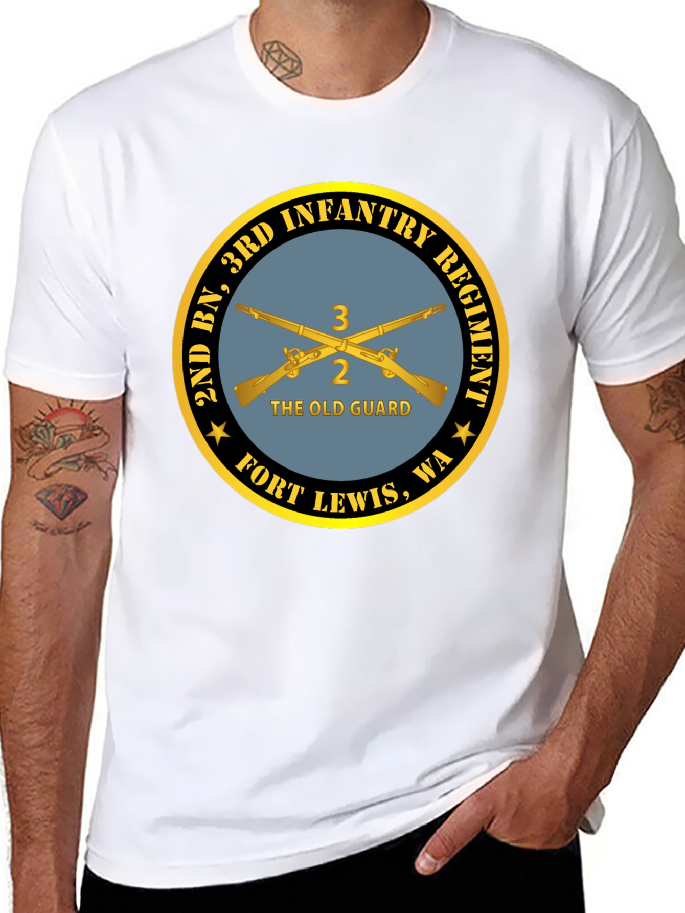 2nd BN 3rd Infantry Regiment Black T-Shirt