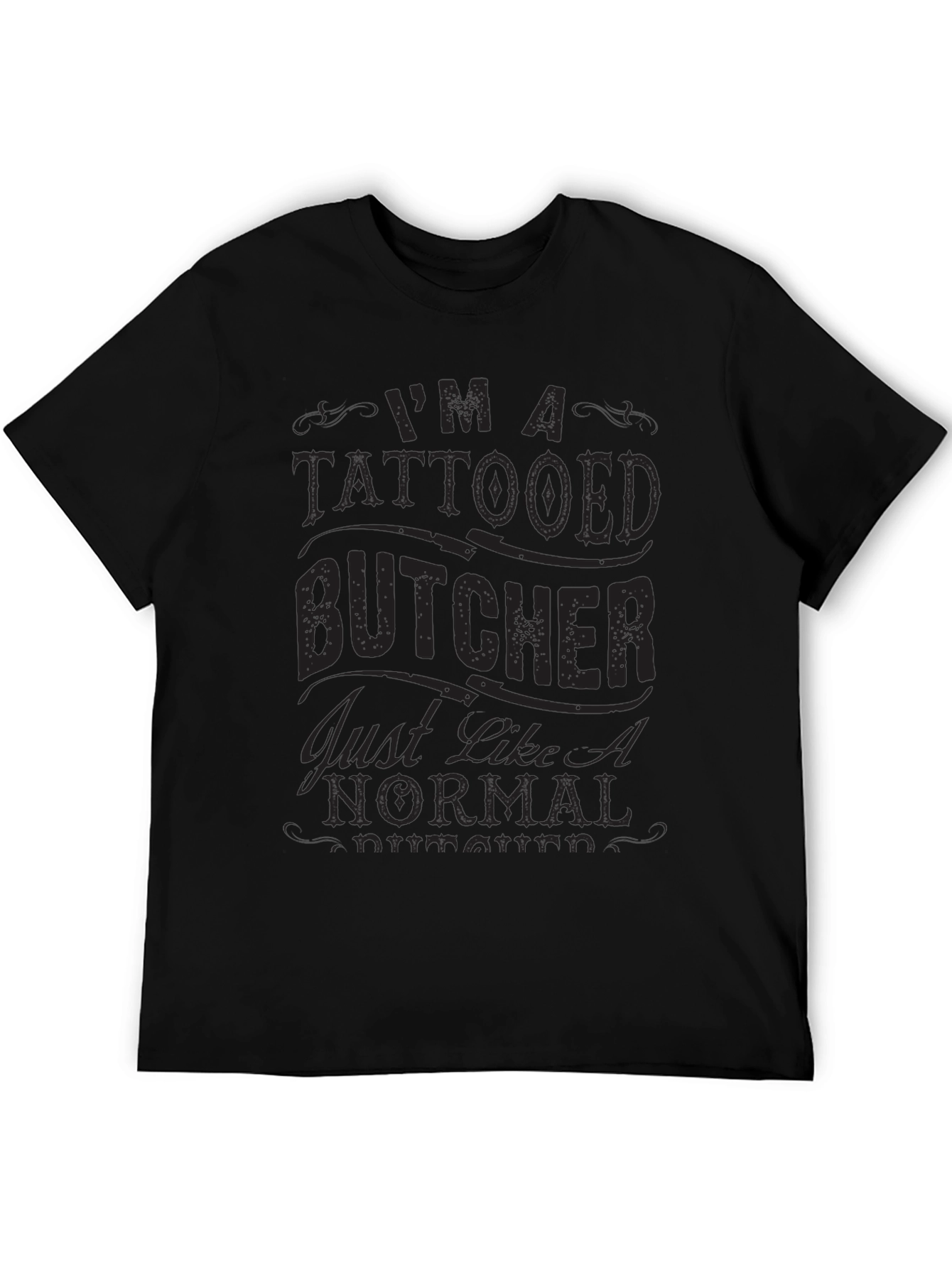 Tattooed Butcher Novelty Graphic T-Shirt